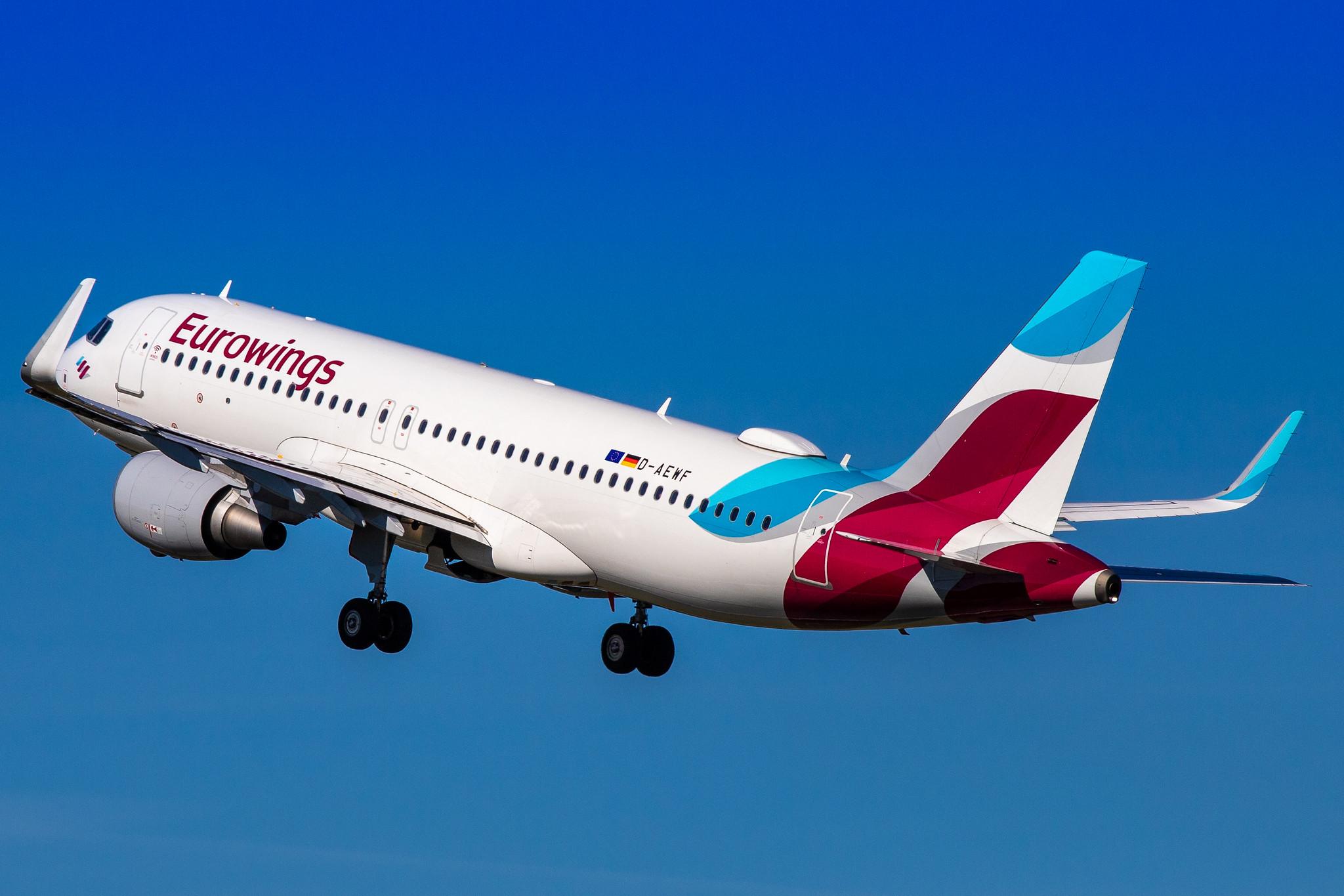 Hamburg Airport: Eurowings (EW / EWG) |  Airbus A320-214 A320 | D-AEWF | MSN 7087