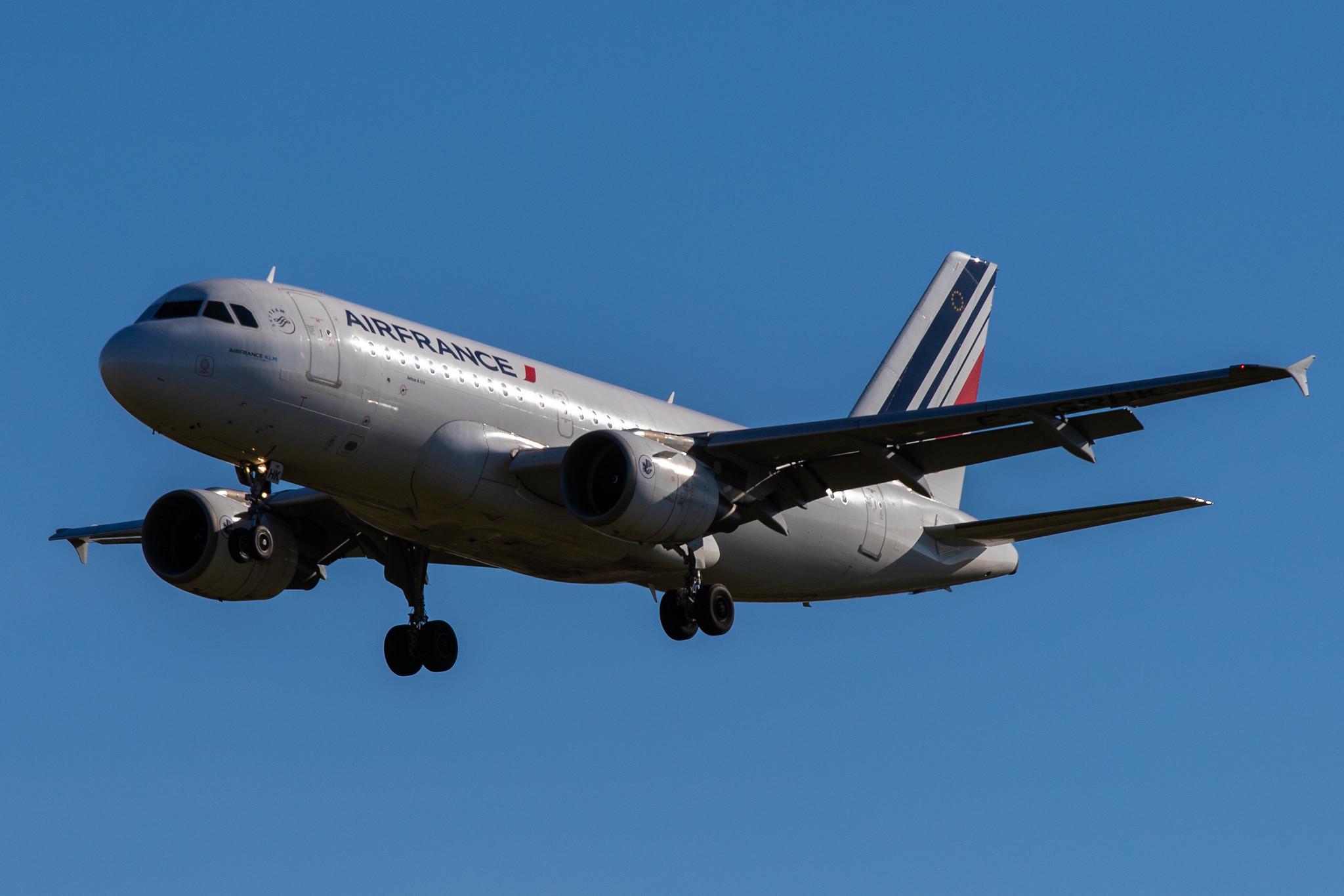 Hamburg Airport: Air France (AF / AFR) |  Airbus A319-111 A319 | F-GRHK | MSN 1190