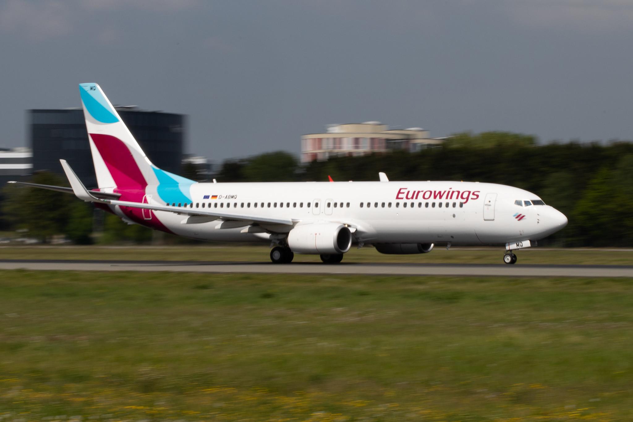 Hamburg Airport: Eurowings (EW / EWG) | Operator: TUI fly |  Boeing 737-86J B738 | D-ABMQ | MSN 37780