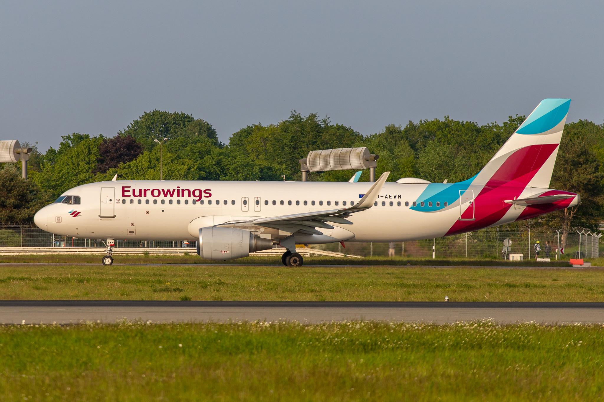 Hamburg Airport: Eurowings (EW / EWG) |  Airbus A320-214 A320 | D-AEWN | MSN 7393
