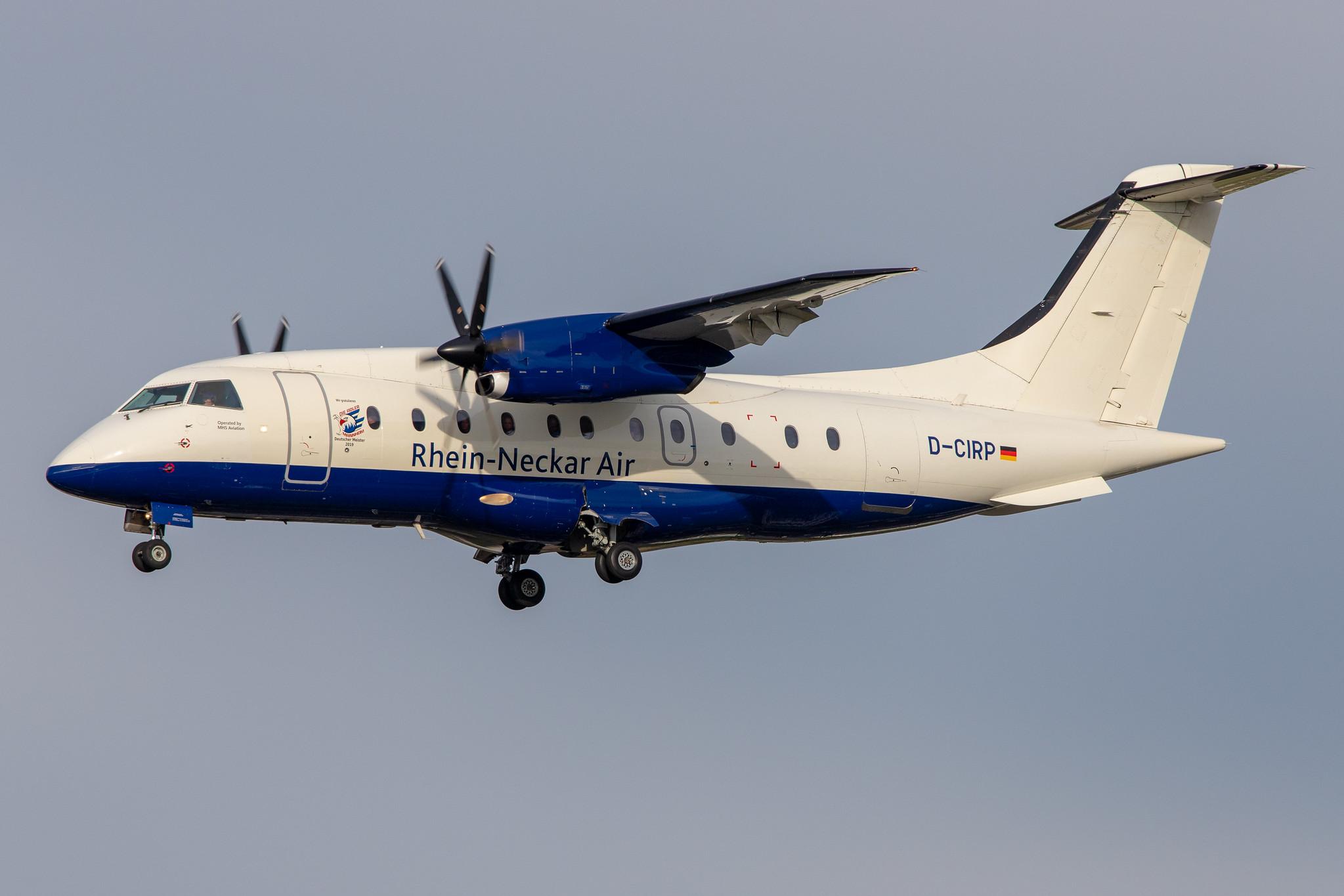 Hamburg Airport: Rhein-Neckar Air (M2 / MHV) | Operator: MHS Aviation |  Dornier 328-120 D328 | D-CIRP | MSN 3006