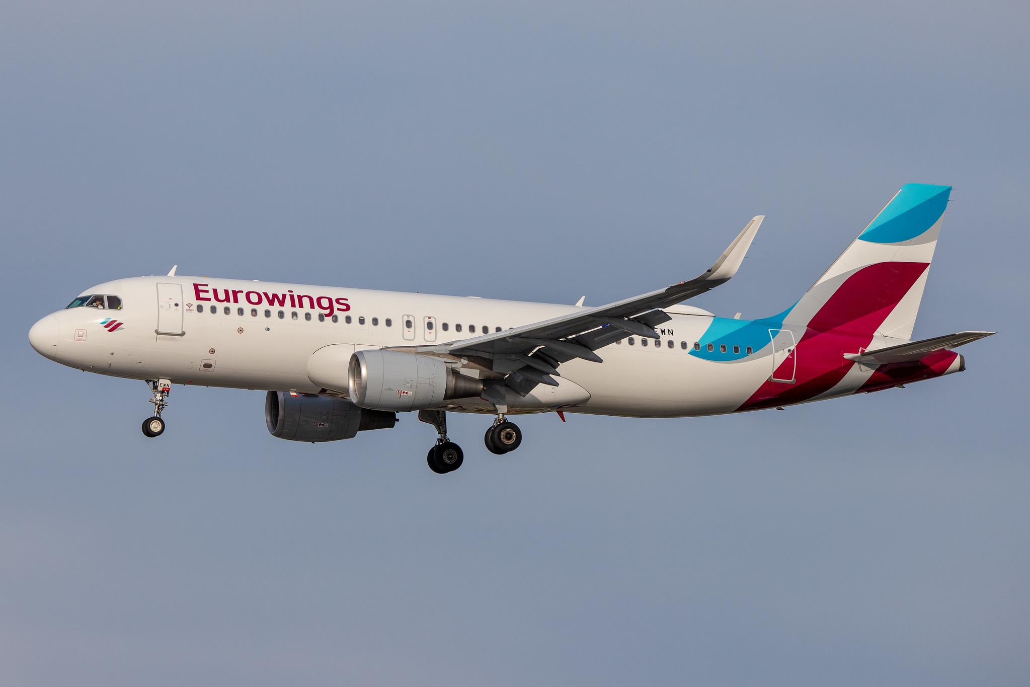 Hamburg Airport: Eurowings (EW / EWG) |  Airbus A320-214 A320 | D-AEWN | MSN 7393