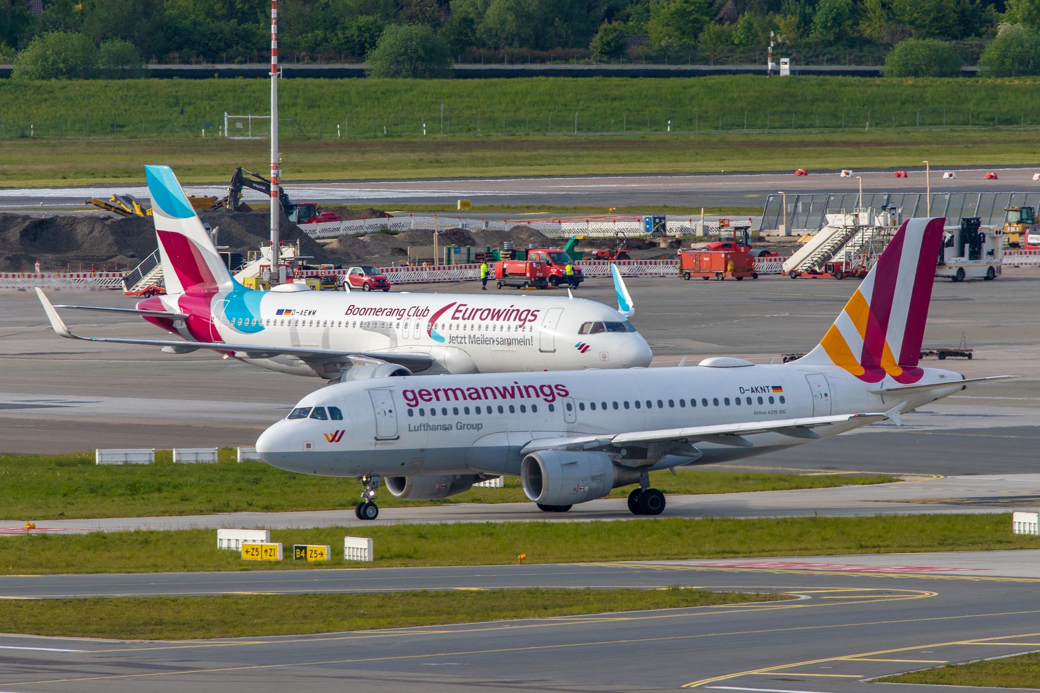 Hamburg Airport: Eurowings (EW / EWG) | Operator: Germanwings | Airbus A319-112 A319 | D-AKNT | MSN 2607