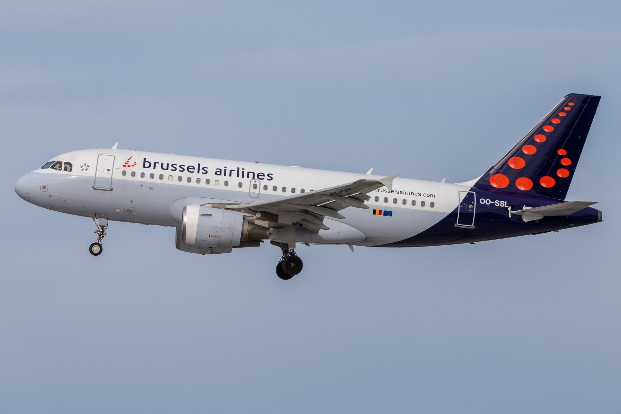 Hamburg Airport: Brussels Airlines (SN / BEL) |  Airbus A319-111 A319 | OO-SSL | MSN 1803