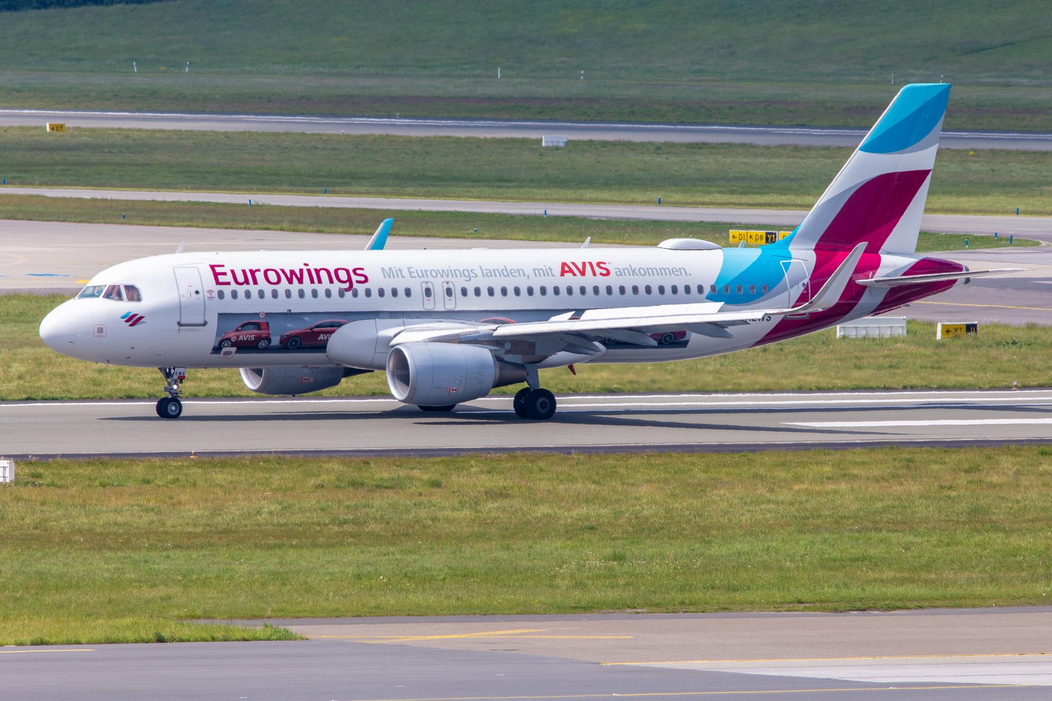 Hamburg Airport: Eurowings (EW / EWG) | Livery: AVIS Livery | Airbus A320-214 A320 | D-AEWS | MSN 7439
