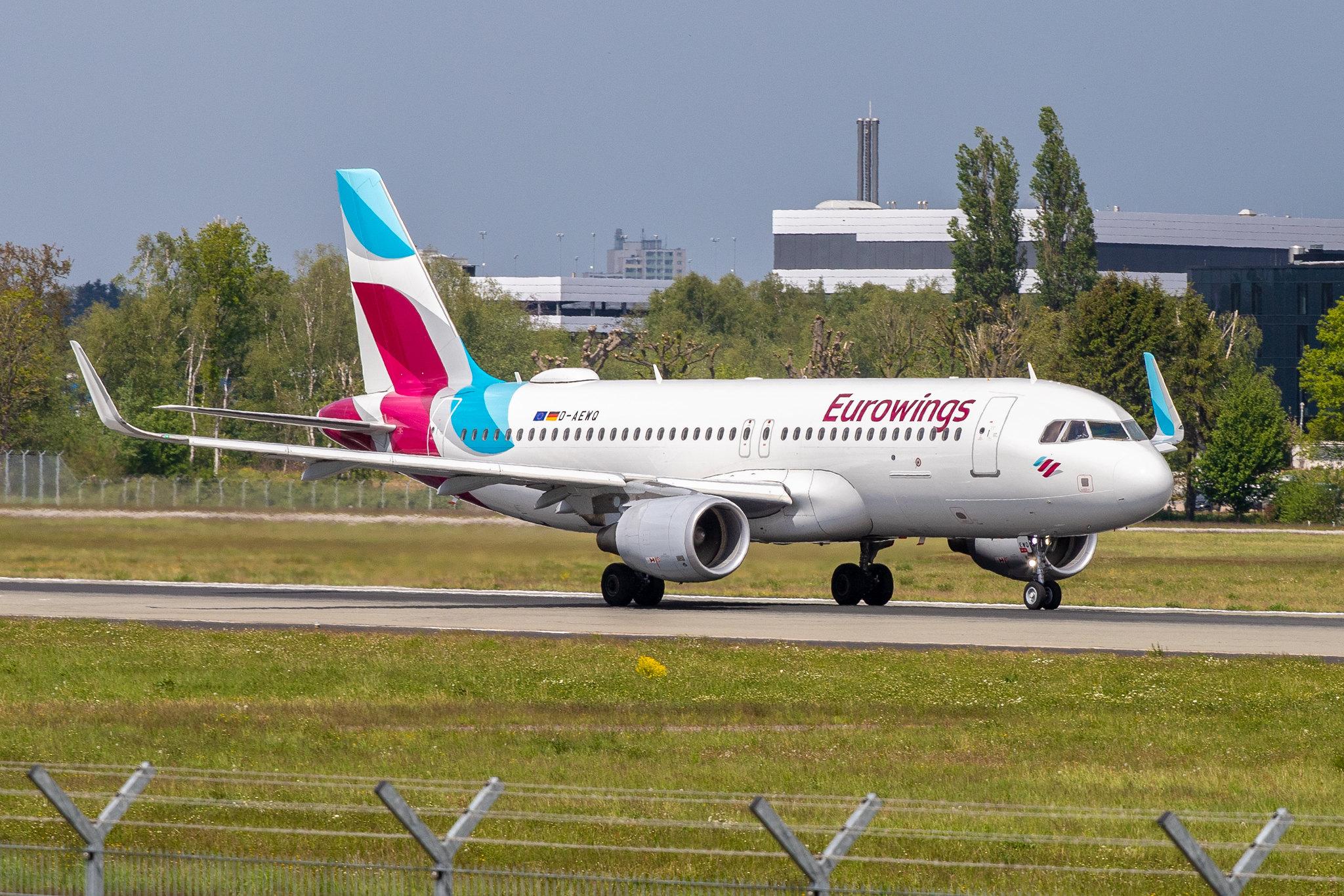 Hamburg Airport: Eurowings (EW / EWG) |  Airbus A320-214 A320 | D-AEWQ | MSN 7398