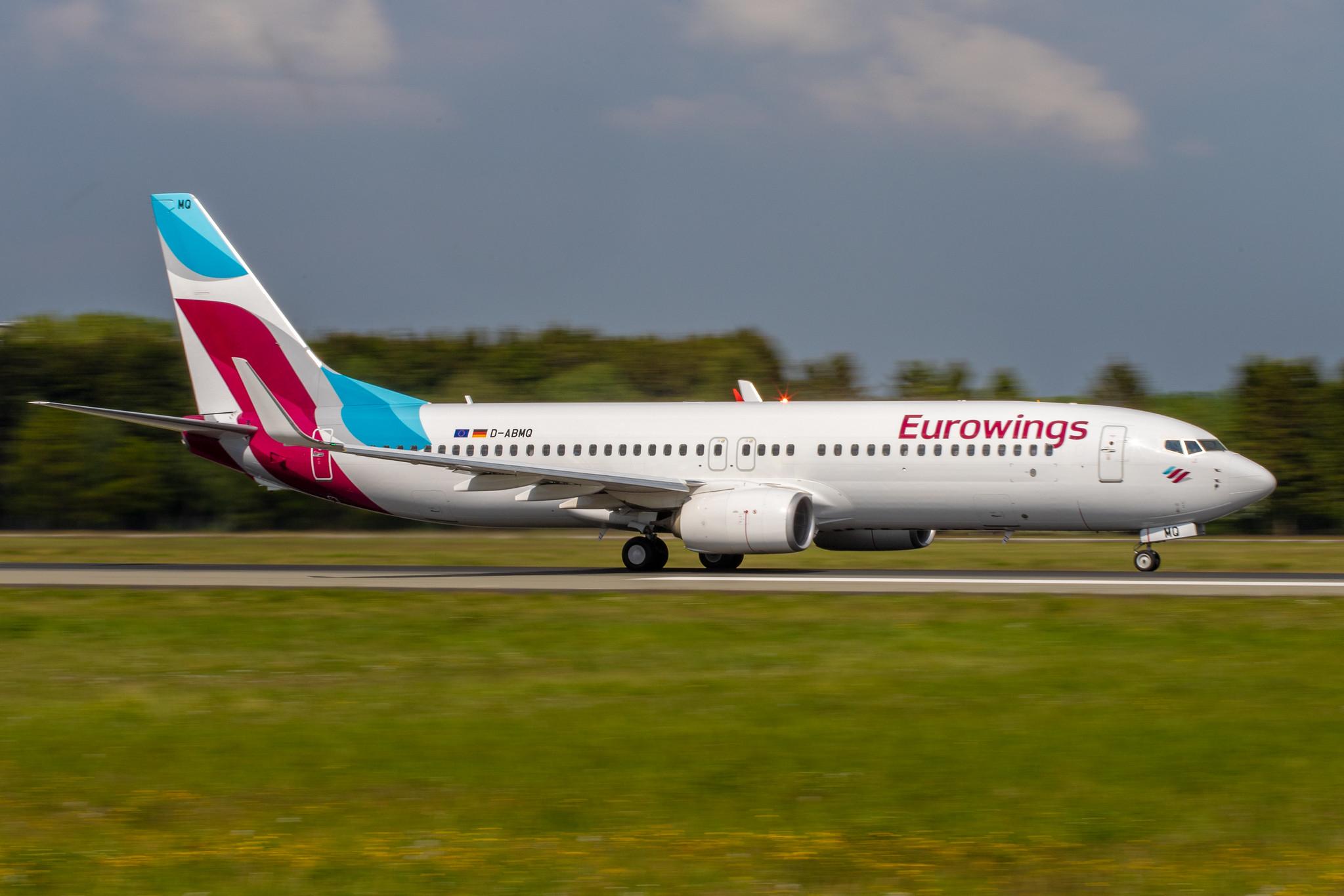 Hamburg Airport: Eurowings (EW / EWG) | Operator: TUI fly |  Boeing 737-86J B738 | D-ABMQ | MSN 37780