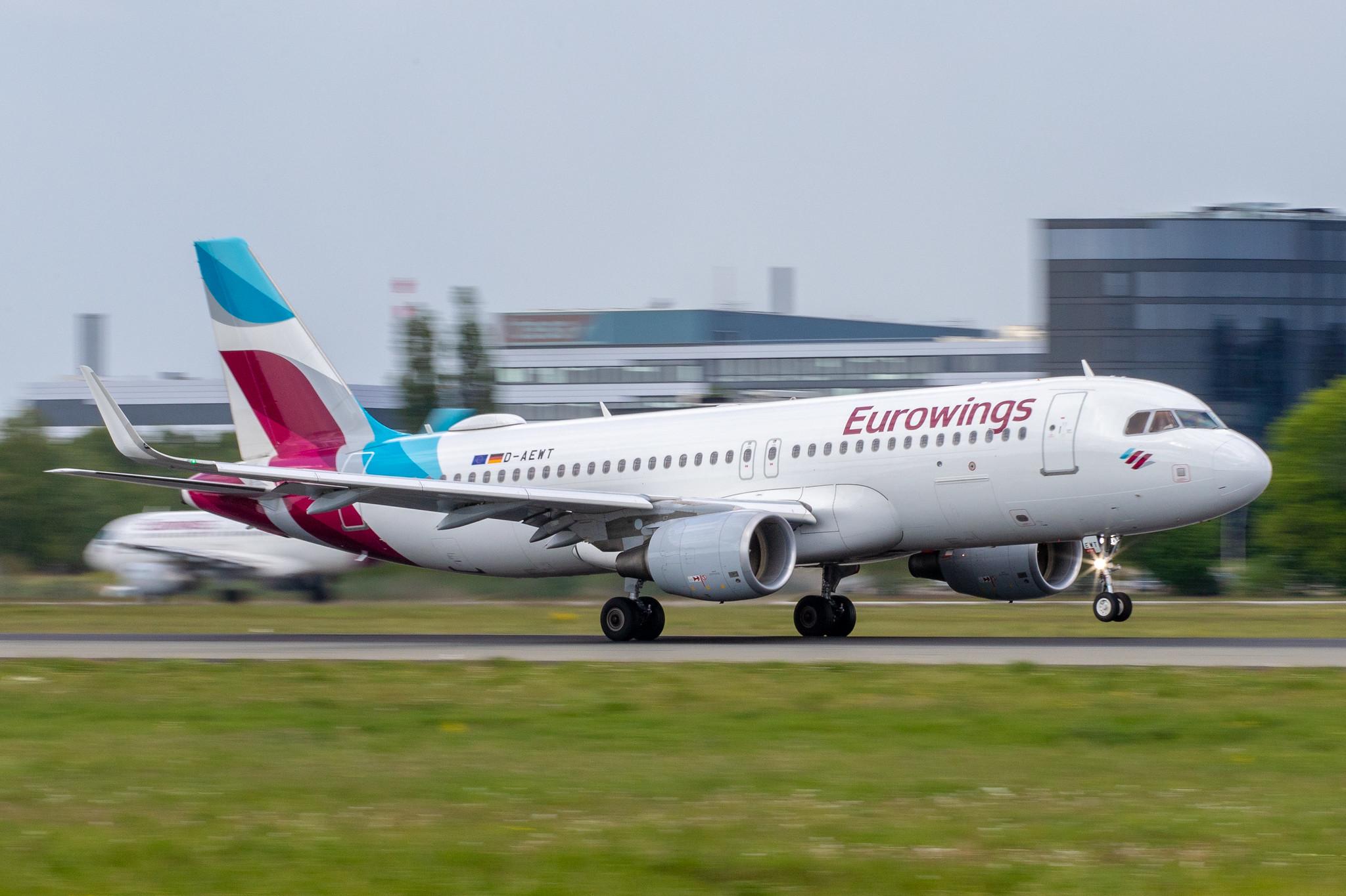 Hamburg Airport: Eurowings (EW / EWG) |  Airbus A320-214 A320 | D-AEWT | MSN 7534