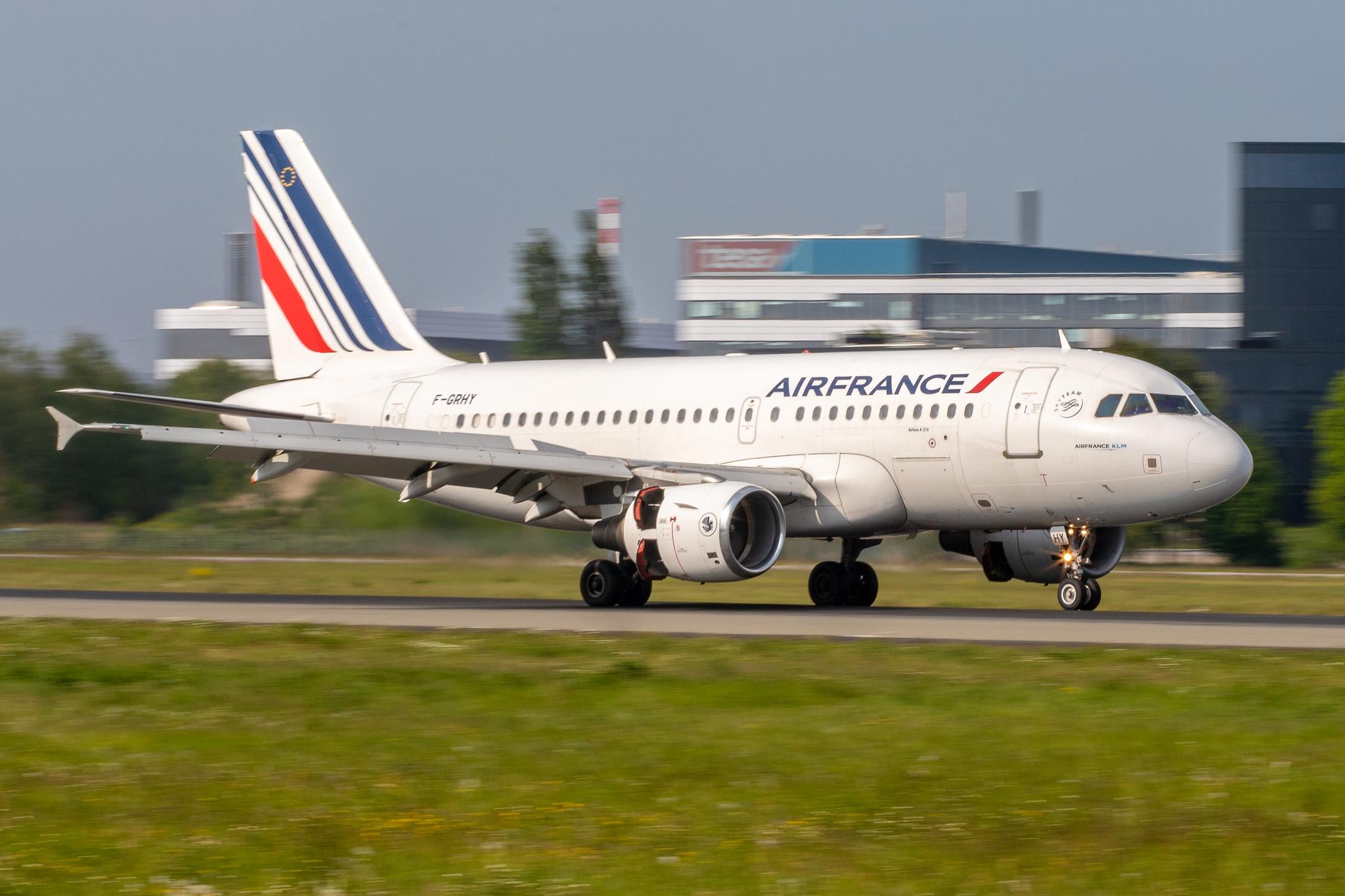 Hamburg Airport: Air France (AF / AFR) |  Airbus A319-111 A319 | F-GRHY | MSN 1616
