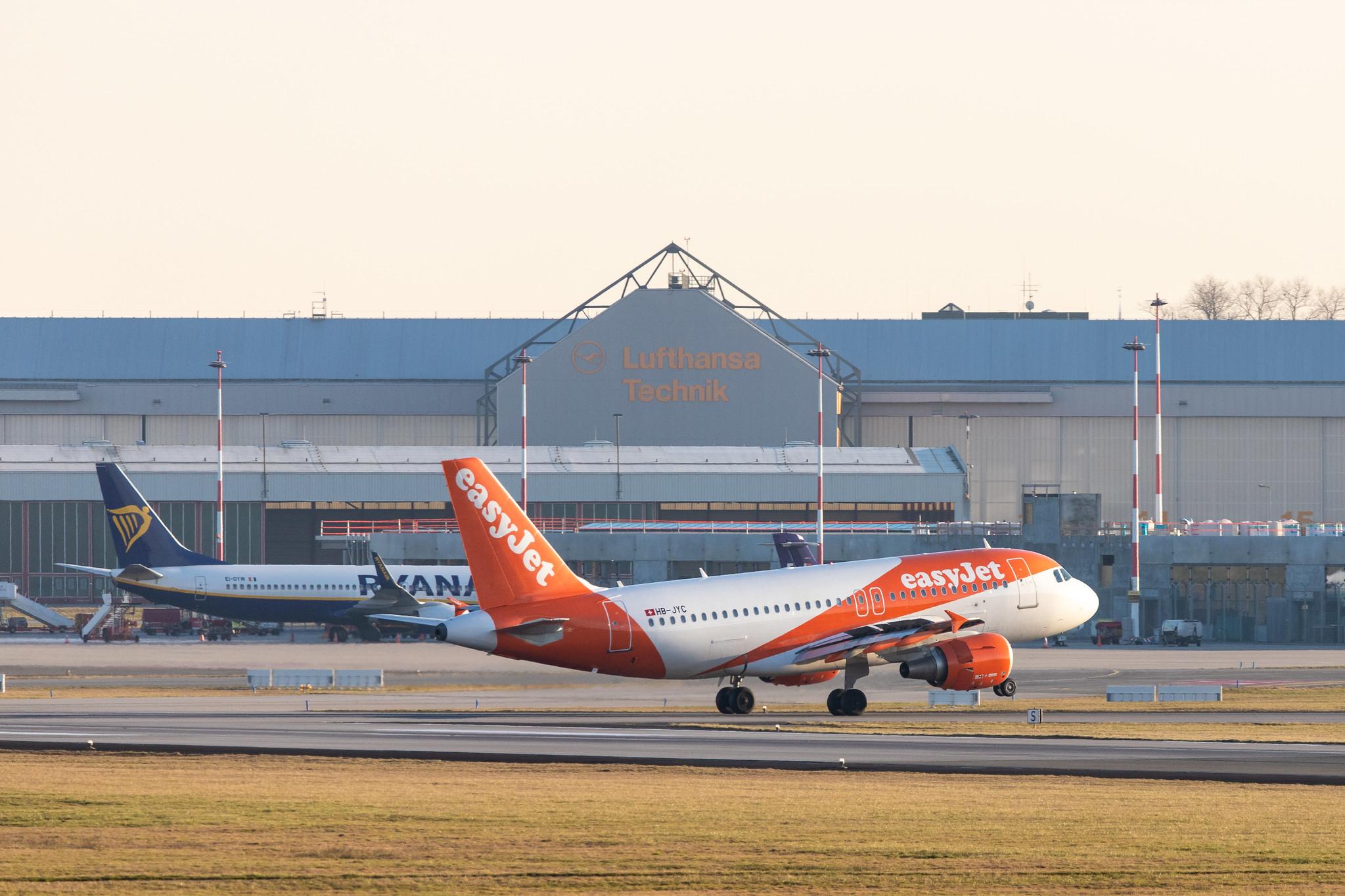 Hamburg Airport: easyJet (U2 / EZY) | Operator: easyJet Switzerland |  Airbus A319-111 A319 | HB-JYC | MSN 4785
