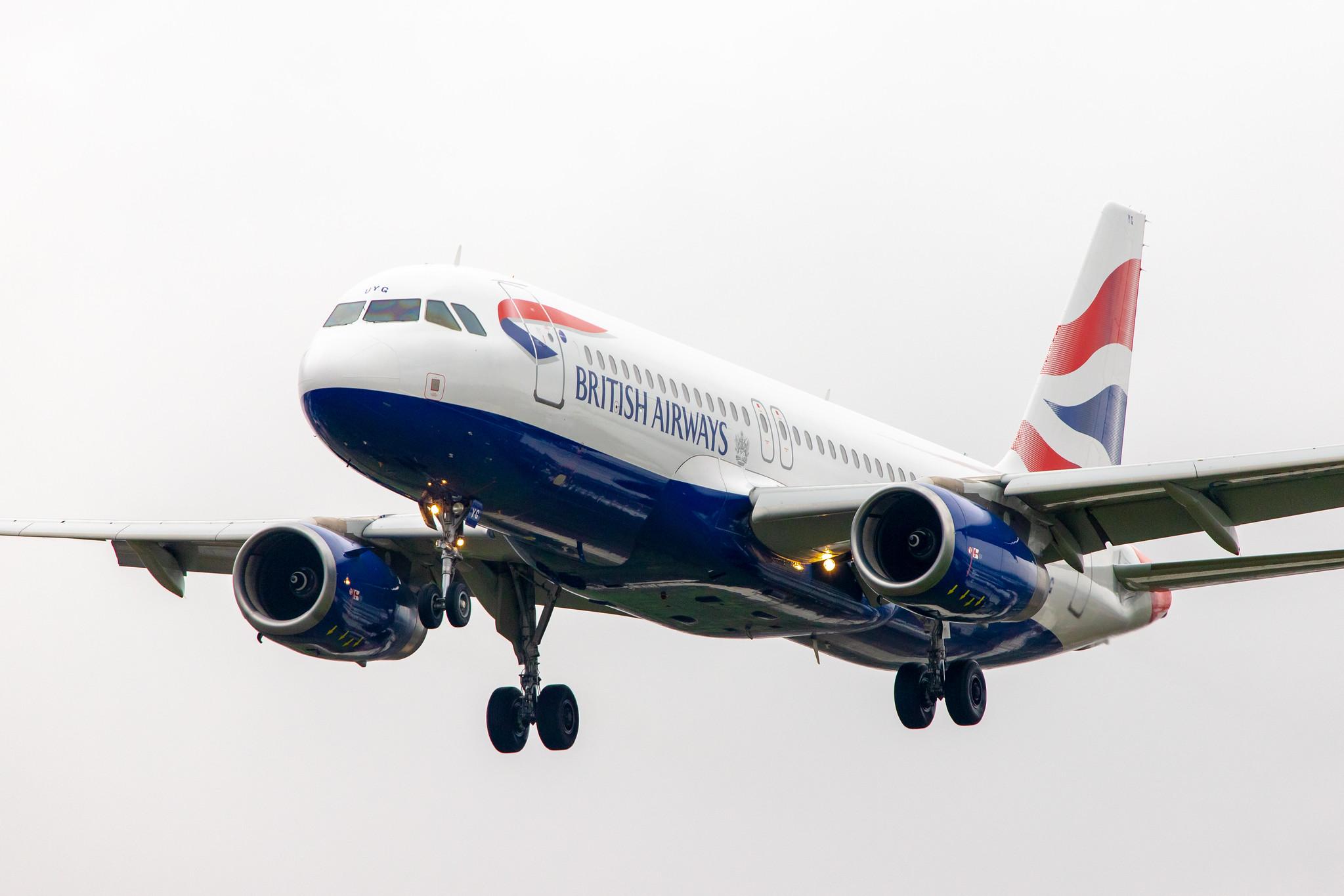 London Heathrow Airport: British Airways (BA / BAW) |  Airbus A320-232 A320 | G-EUYG | MSN 4238