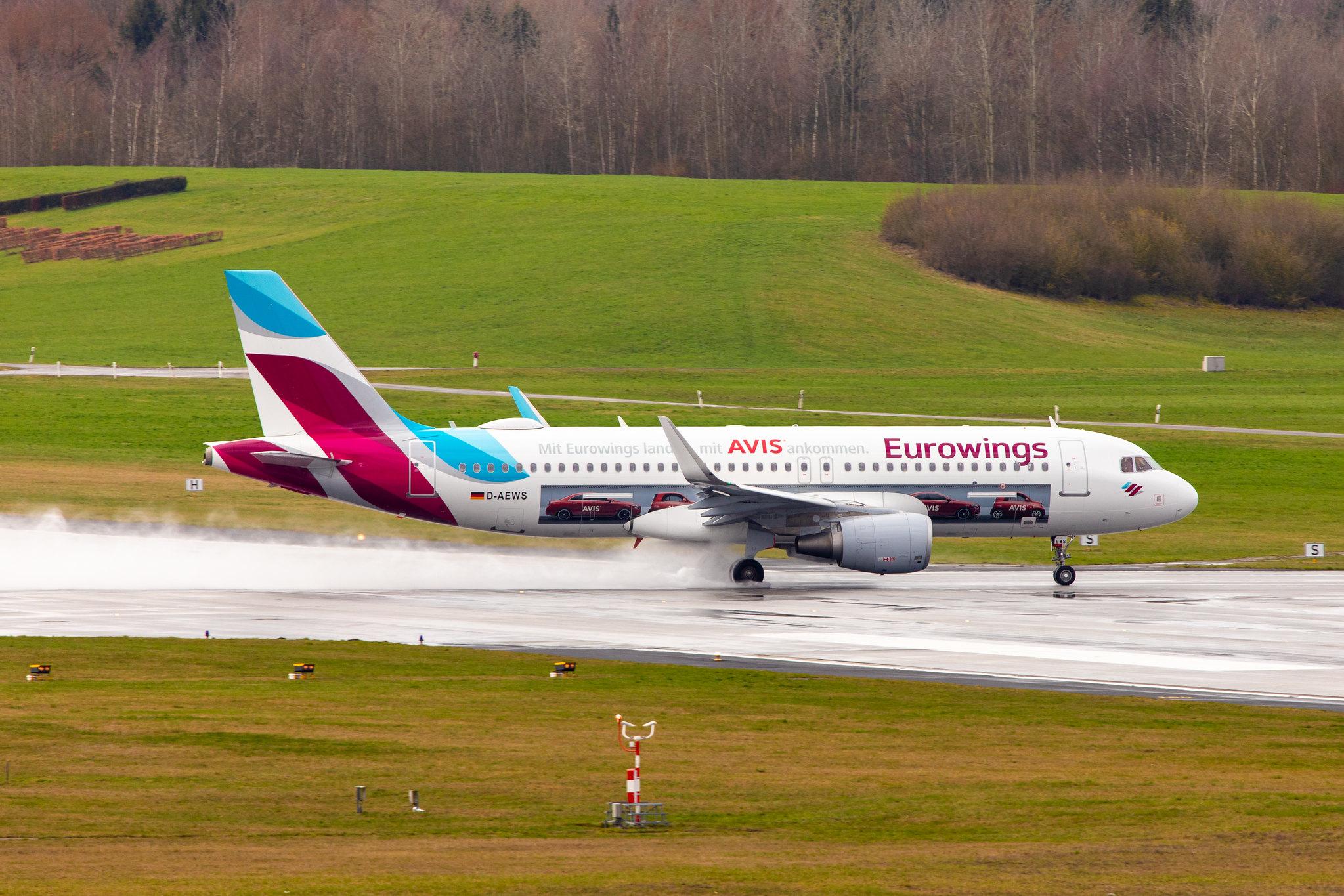 Hamburg Airport: Eurowings (EW / EWG) | Livery: AVIS Livery | Airbus A320-214 A320 | D-AEWS | MSN 7439