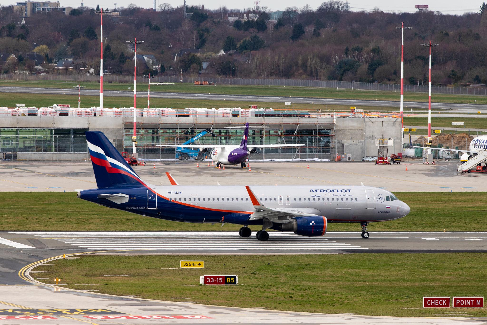 Hamburg Airport: Aeroflot (SU / AFL) |  Airbus A320-214 A320 | VP-BJW | MSN 6954