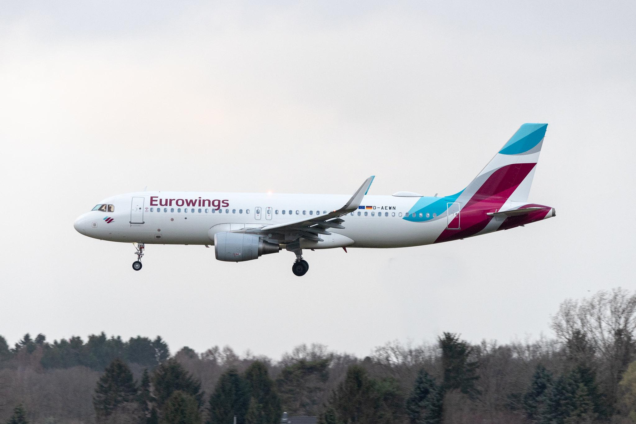 Hamburg Airport: Eurowings (EW / EWG) |  Airbus A320-214 A320 | D-AEWN | MSN 7393