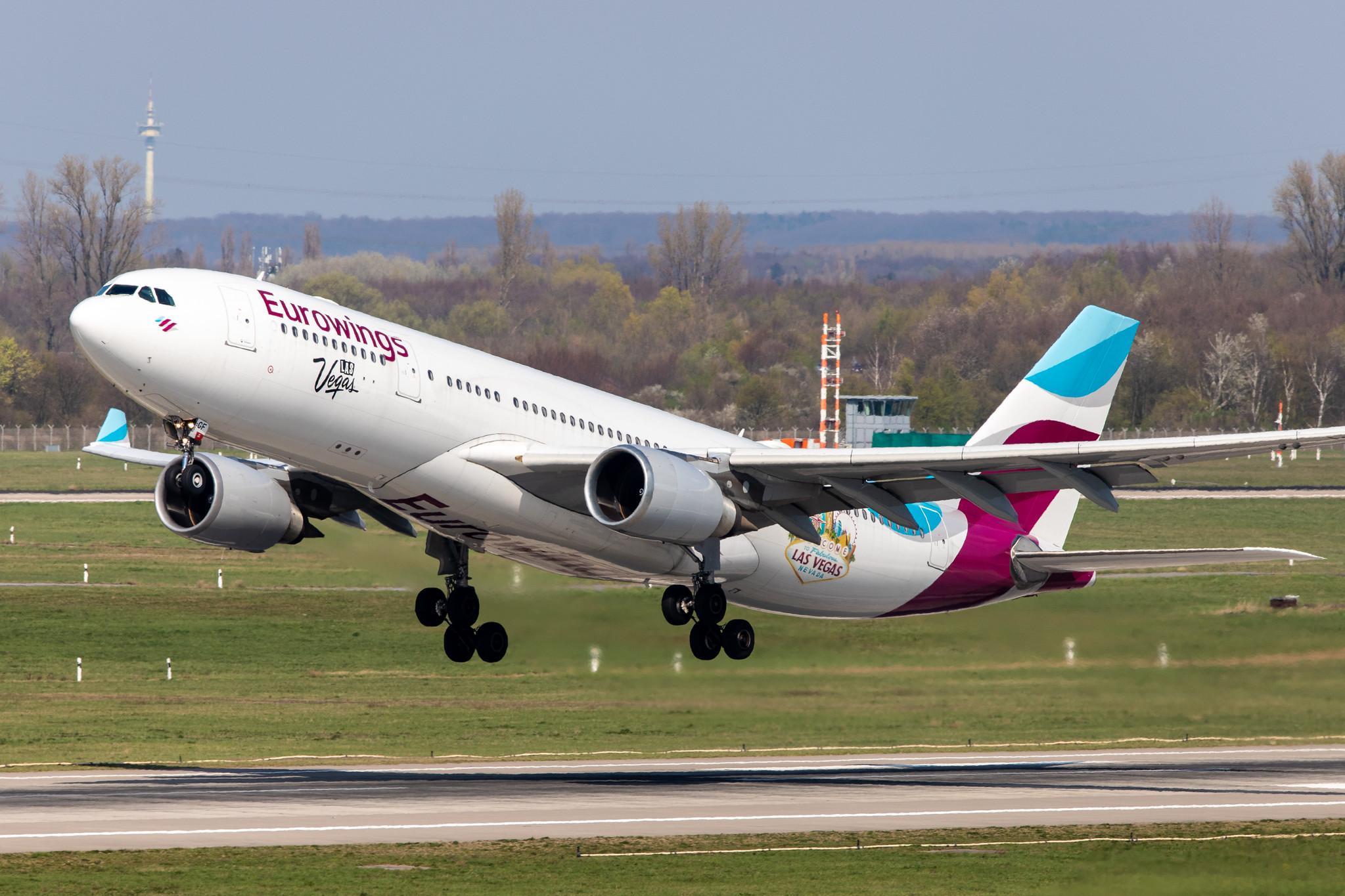 Düsseldorf Airport: Eurowings (EW / EWG) | Operator: SunExpress Deutschland |  Airbus A330-203 A332 | D-AXGF | MSN 0616
