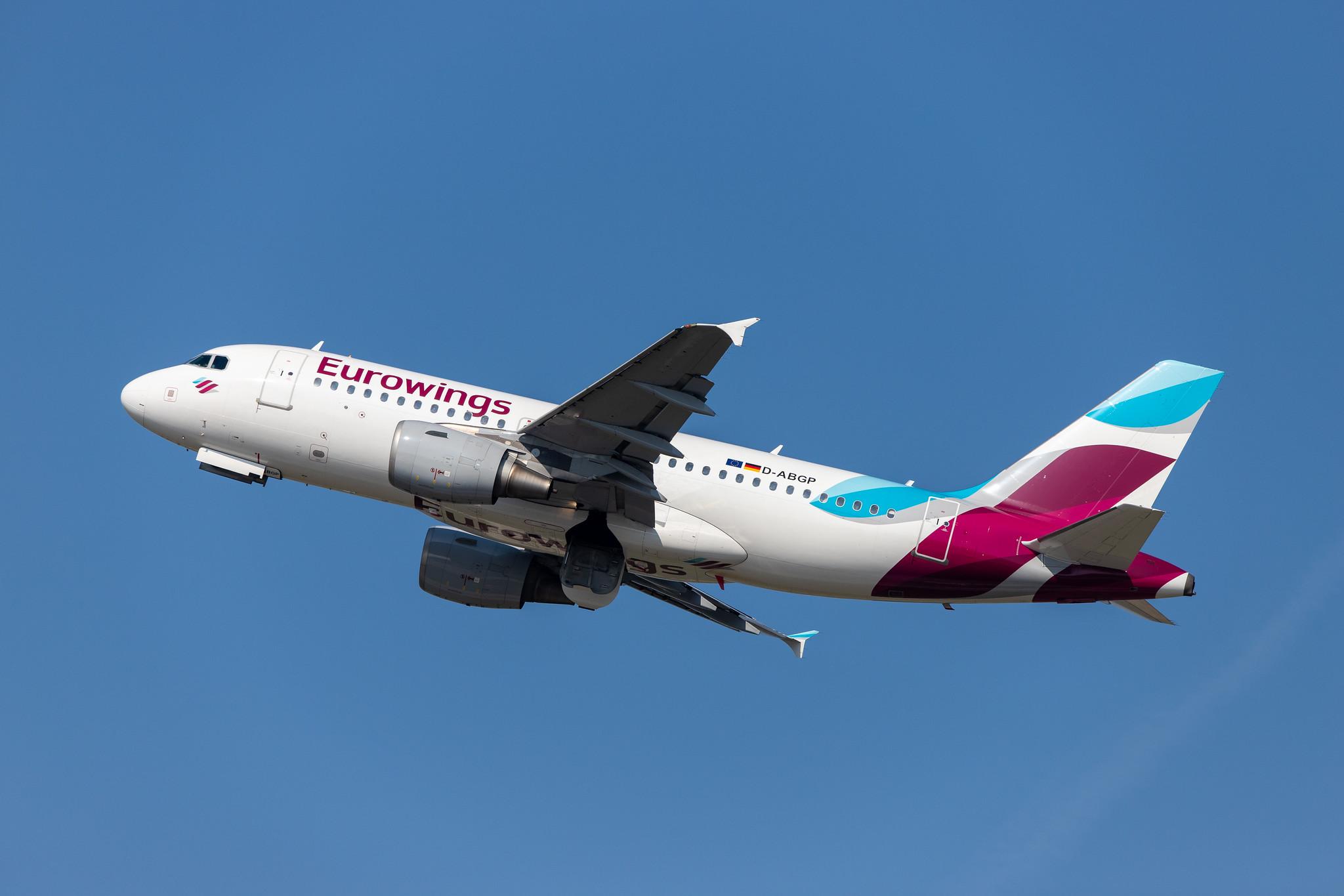 Düsseldorf Airport: Eurowings (EW / EWG) |  Airbus A319-112 A319 | D-ABGP | MSN 3728