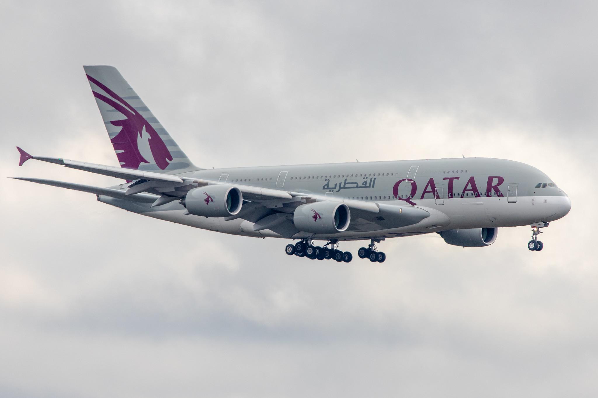 Frankfurt Airport: Qatar Airways (QR / QTR) |  Airbus A380-861 A388 | A7-APF | MSN 189