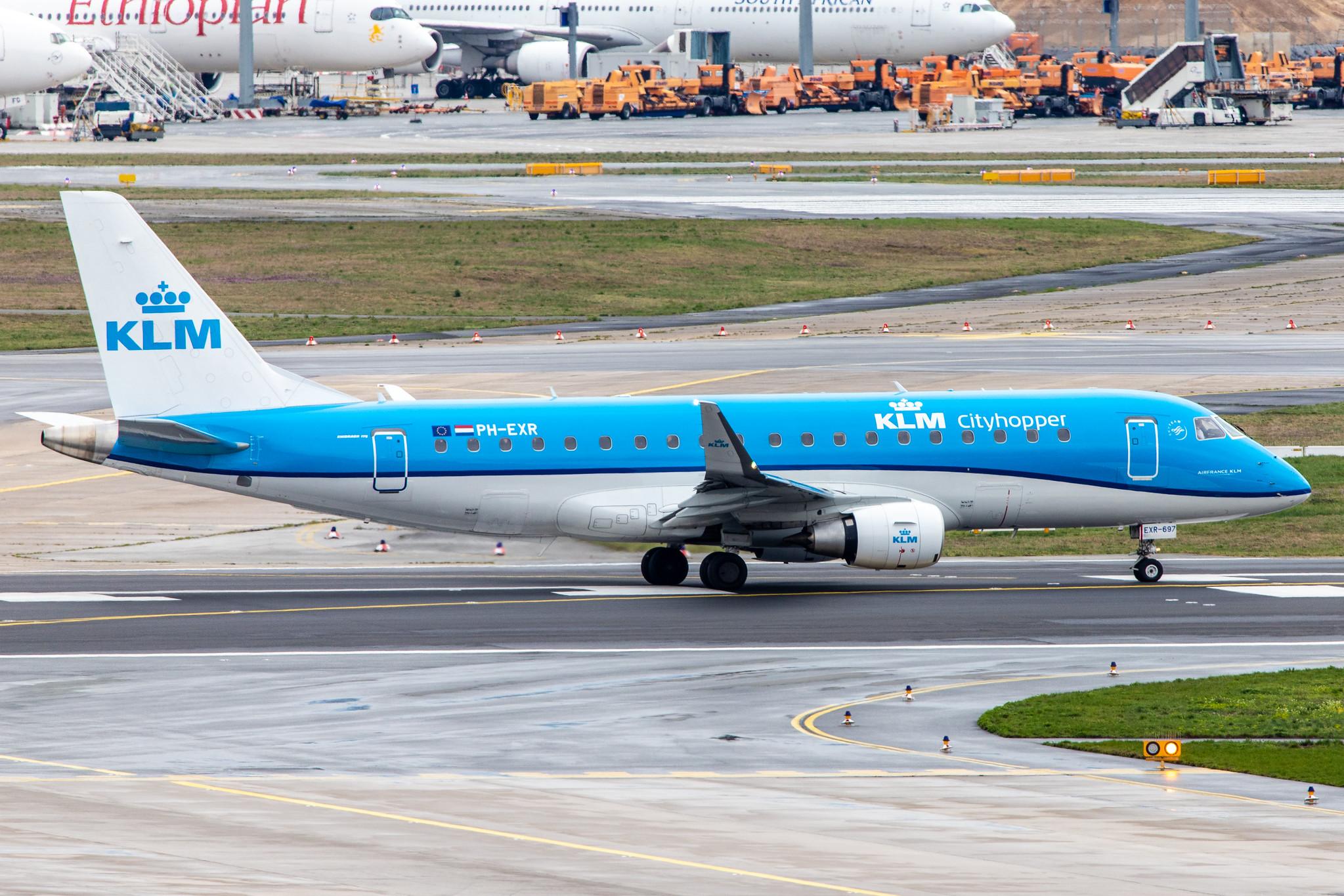 Frankfurt Airport: KLM (KL / KLM) | Operator: KLM Cityhopper |  Embraer E175STD E75L | PH-EXR | MSN 17000697