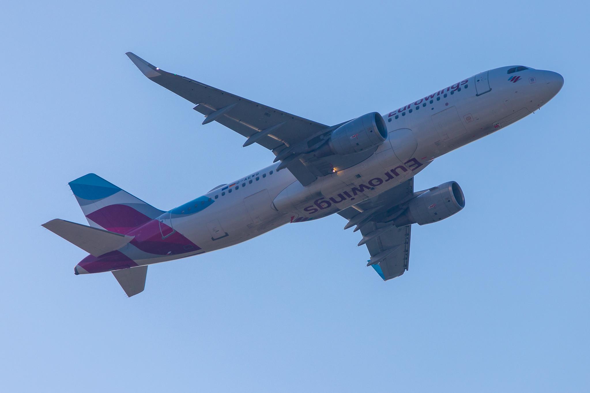 Hamburg Airport: Eurowings (EW / EWG) |  Livery: Visit Sweden/Göteborg Livery |  Airbus A320-214 A320 | D-AEWG | MSN 7121