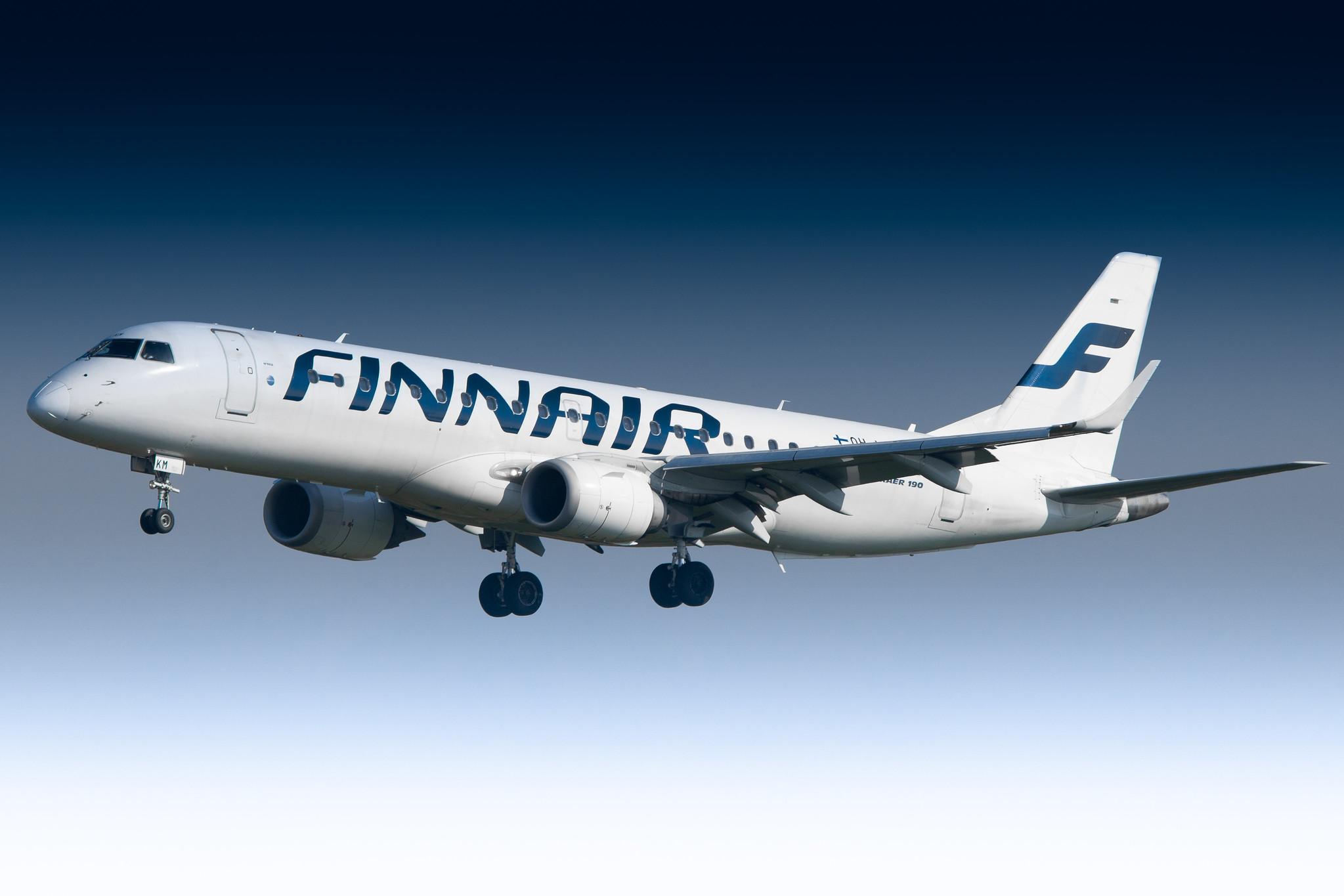 Hamburg Airport: Finnair (AY / FIN) | Operator: NORRA |  Embraer E190LR E190 | OH-LKM | MSN 19000160