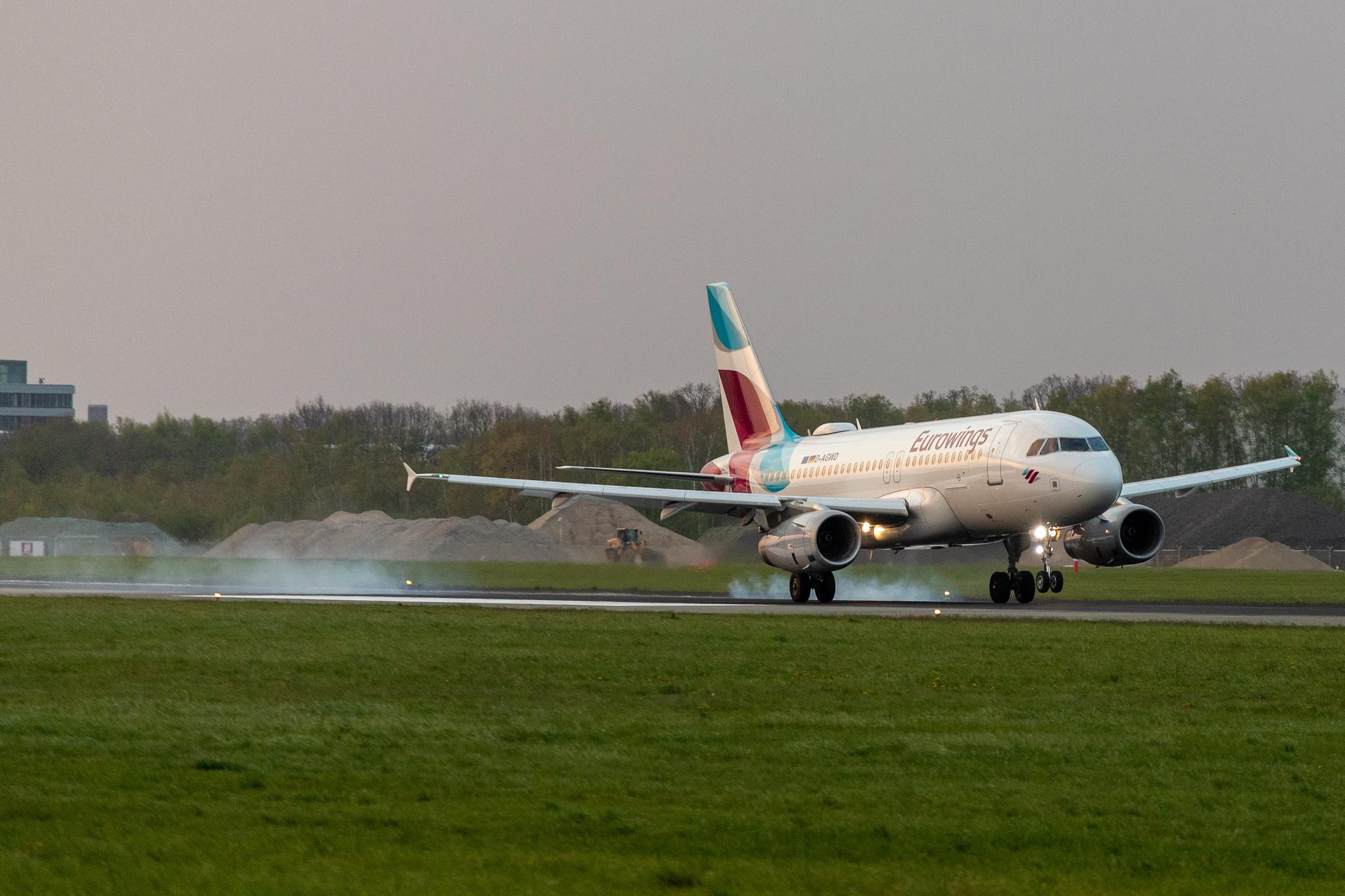 Hamburg Airport: Eurowings (EW / EWG) |  Airbus A319-132 A319 | D-AGWD | MSN 3011