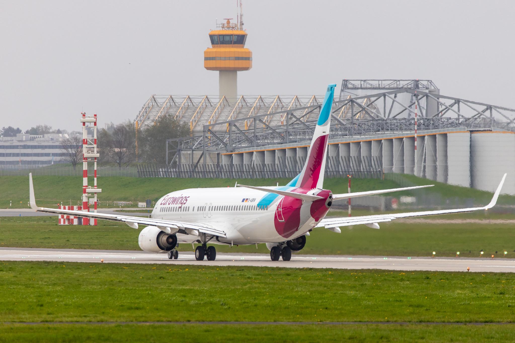 Hamburg Airport: Eurowings (EW / EWG) | Operator: TUI fly |  Boeing 737-86J B738 | D-ABKN | MSN 37756