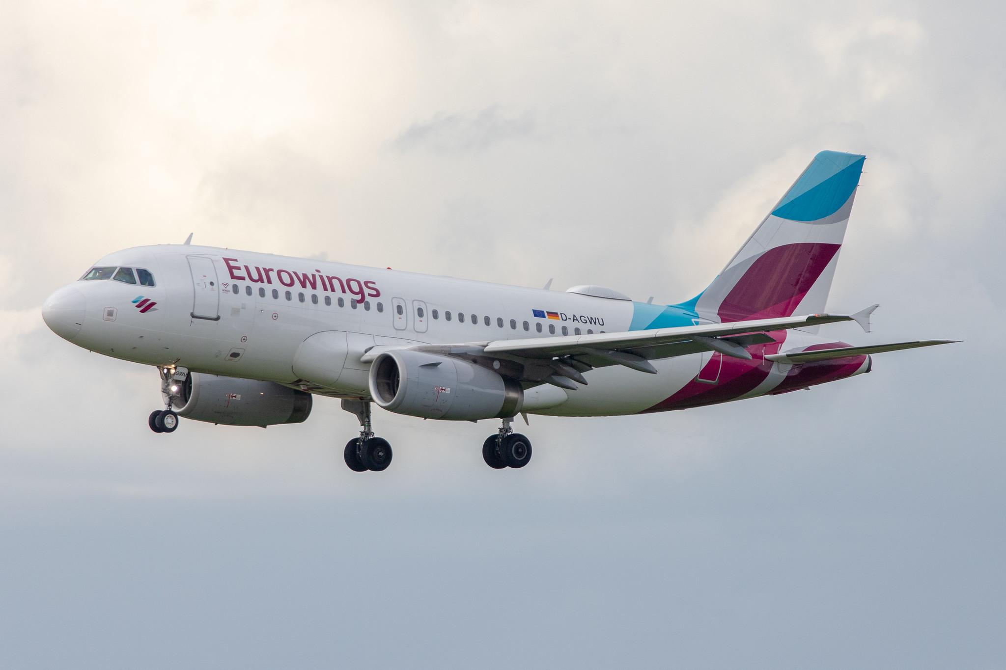 Hamburg Airport: Eurowings (EW / EWG) |  Airbus A319-132 A319 | D-AGWU | MSN 5457