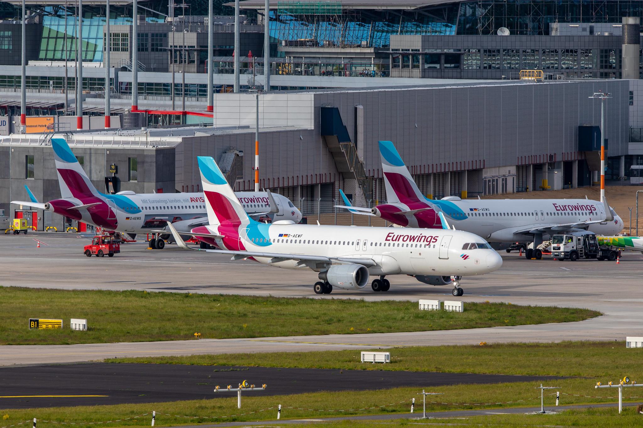 Hamburg Airport: Eurowings (EW / EWG) |  Airbus A320-214 A320 | D-AEWF | MSN 7087