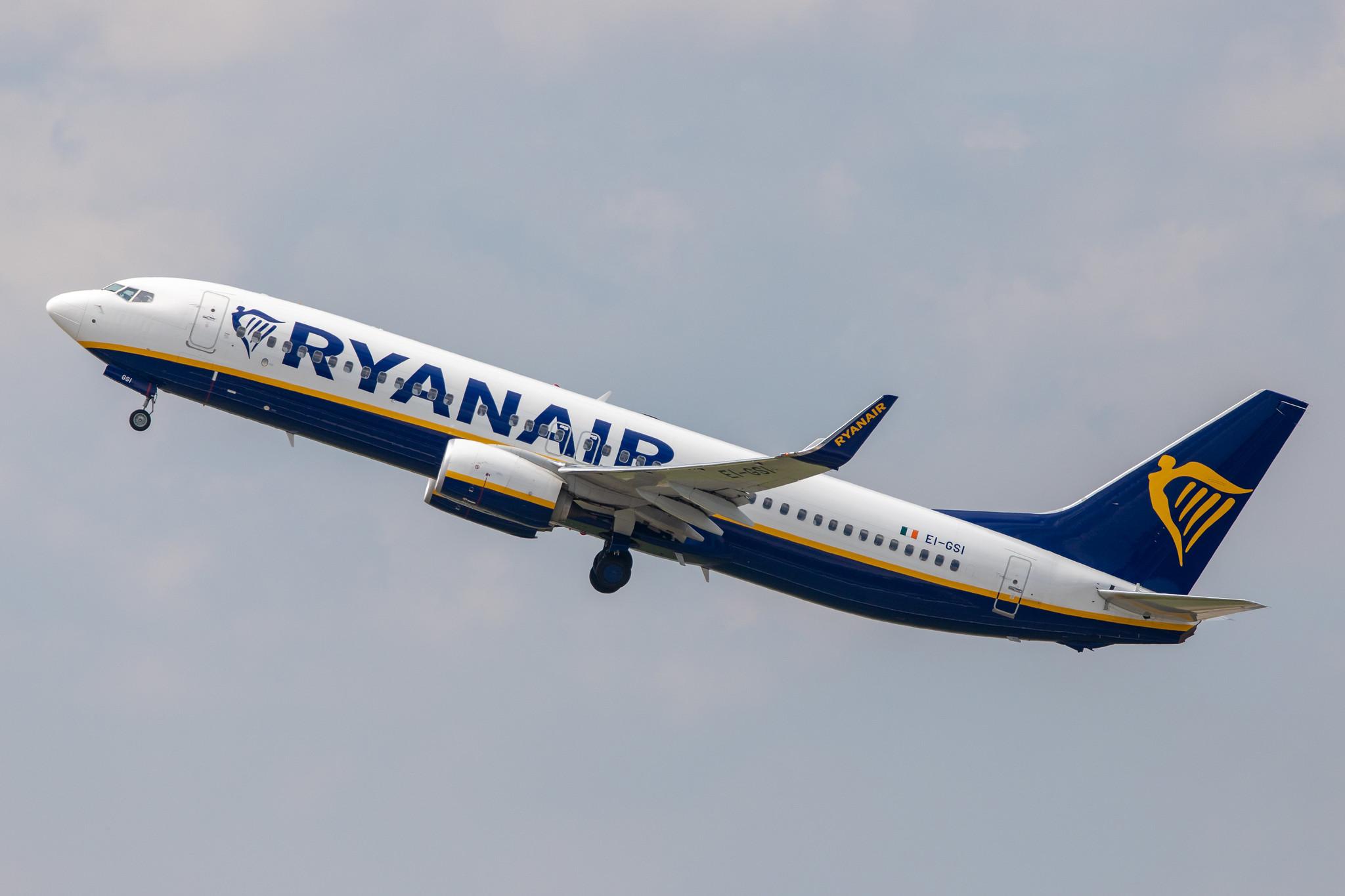 Hamburg Airport: Ryanair (FR / RYR) |  Boeing 737-8AS B738 | EI-GSI | MSN 44848