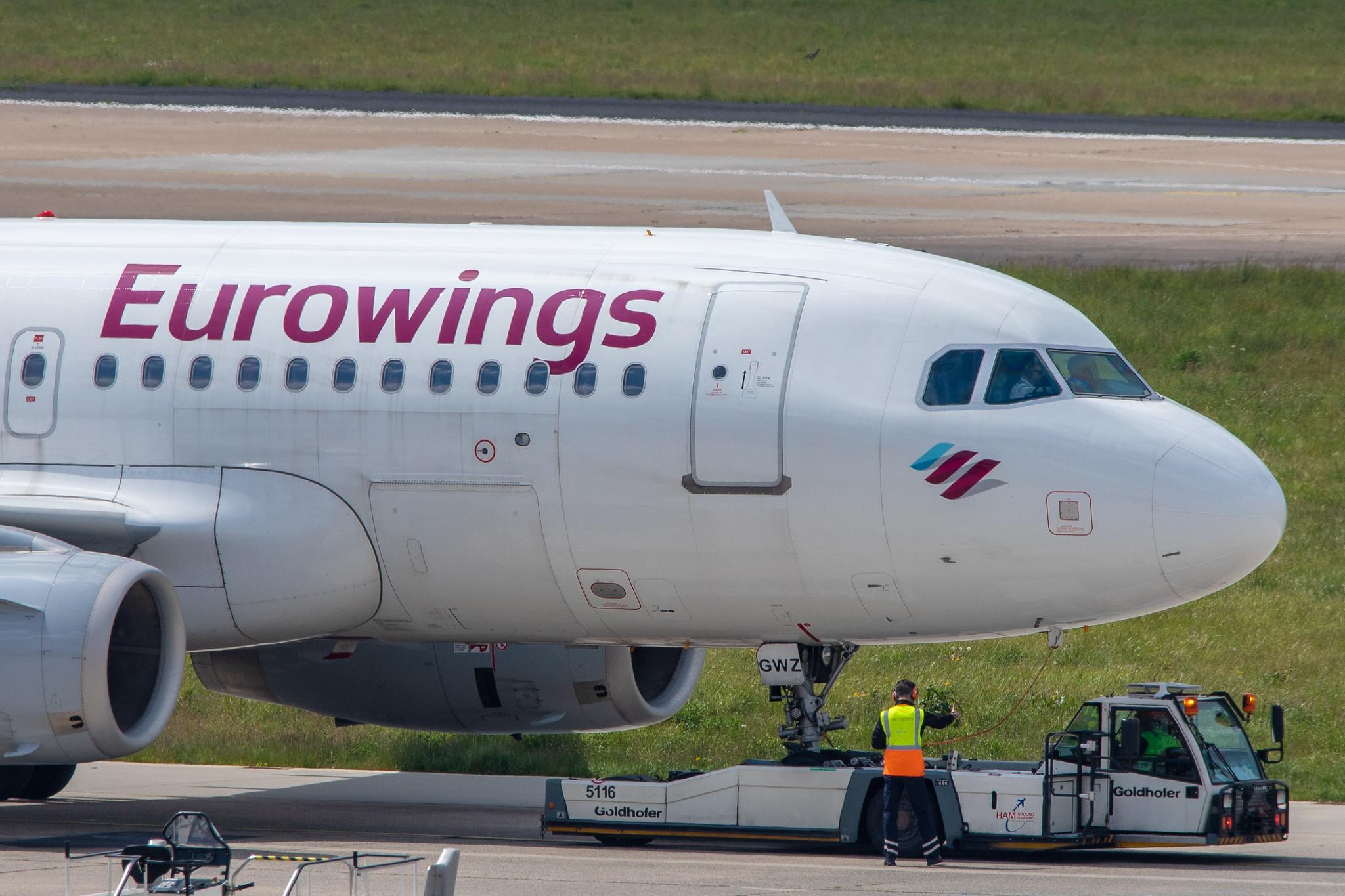 Hamburg Airport: Eurowings (EW / EWG) |  Airbus A320-214 A320 | D-AEWF | MSN 7087