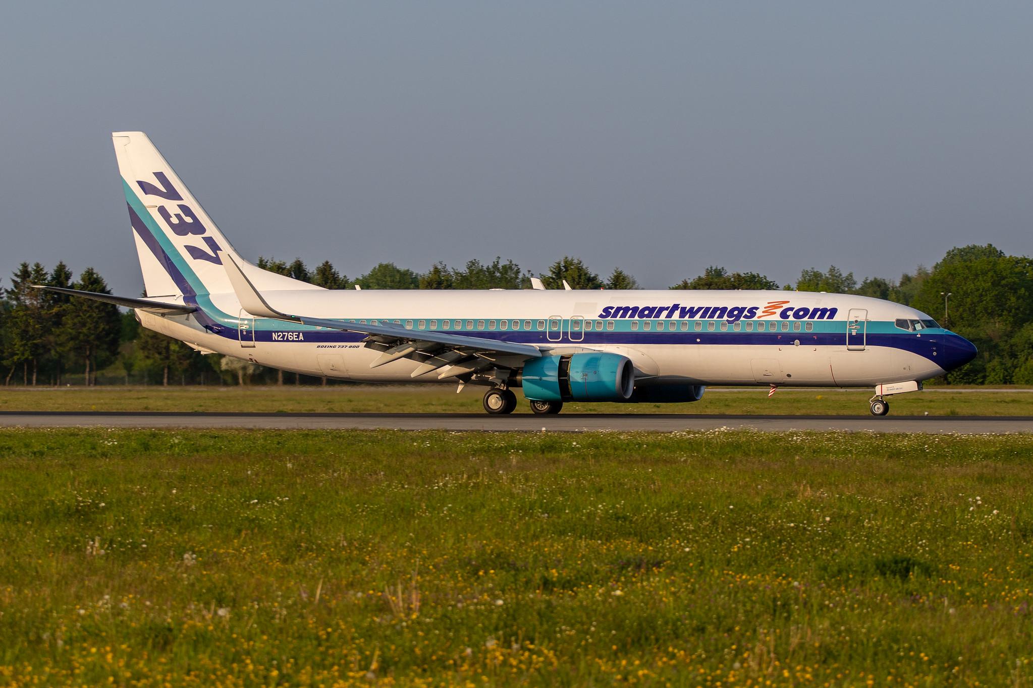 Hamburg Airport: Swift Air (WQ / SWQ) |  Boeing 737-8AL B738 | N276EA | MSN 35070