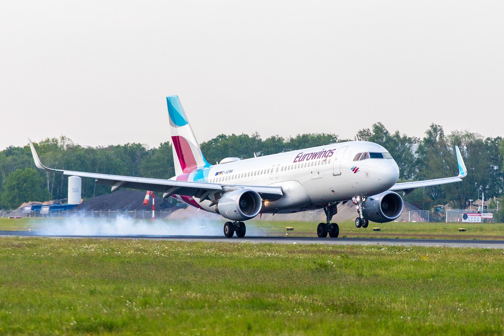 Hamburg Airport: Eurowings (EW / EWG) |  Airbus A320-214 A320 | D-AEWN | MSN 7393