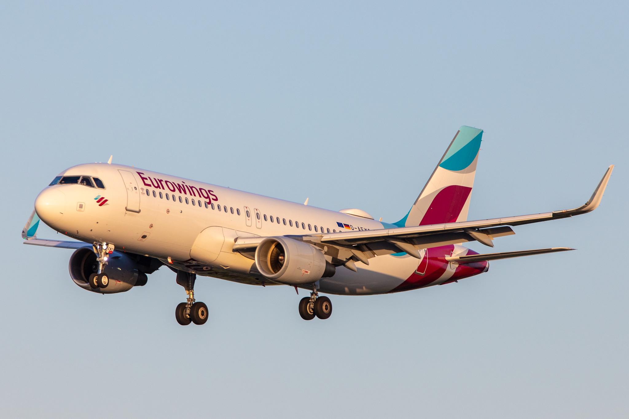 Hamburg Airport: Eurowings (EW / EWG) |  Airbus A320-214 A320 | D-AEWO | MSN 7394