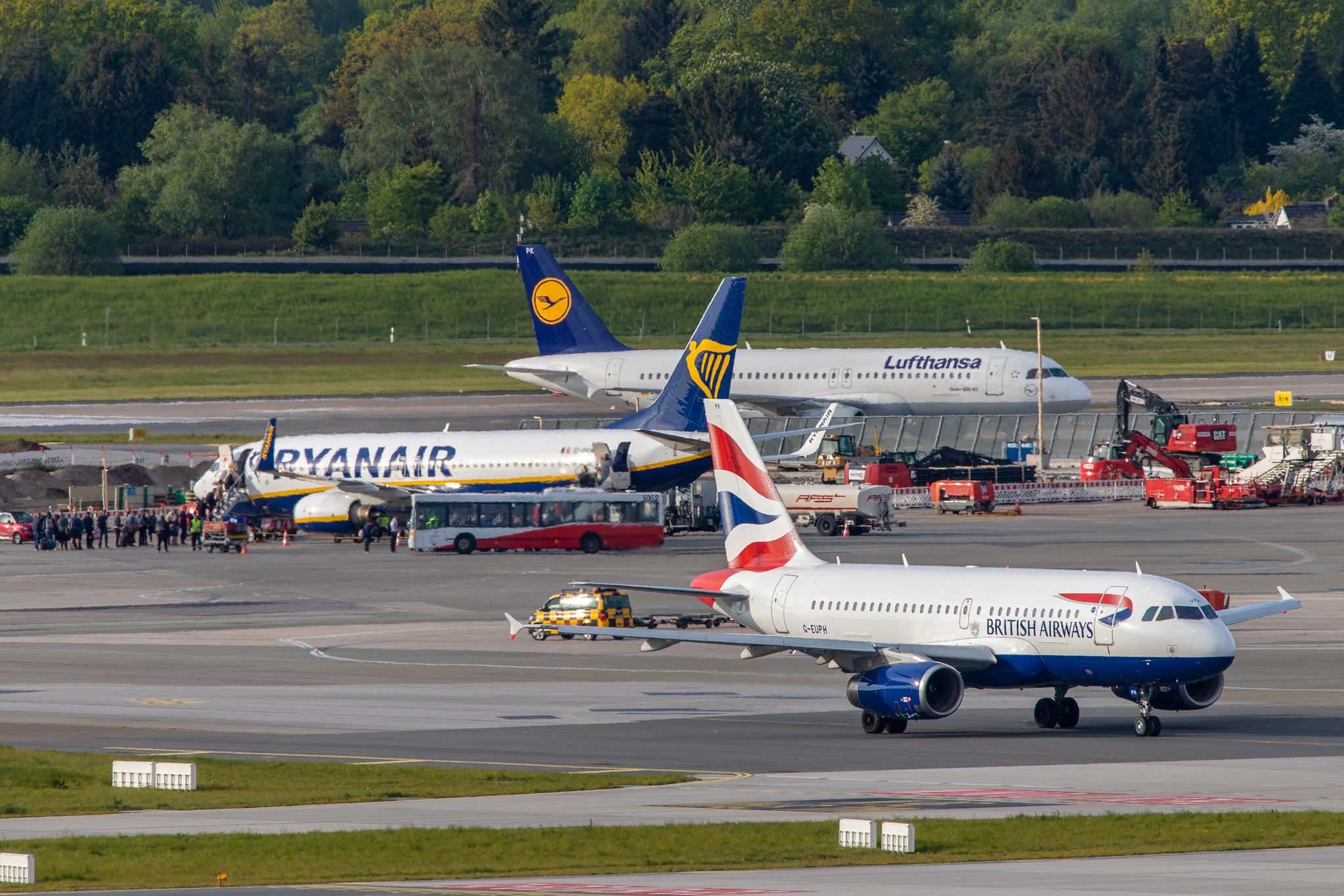 Hamburg Airport: British Airways (BA / BAW) |  Airbus A319-131 A319 | G-EUPH | MSN 1225