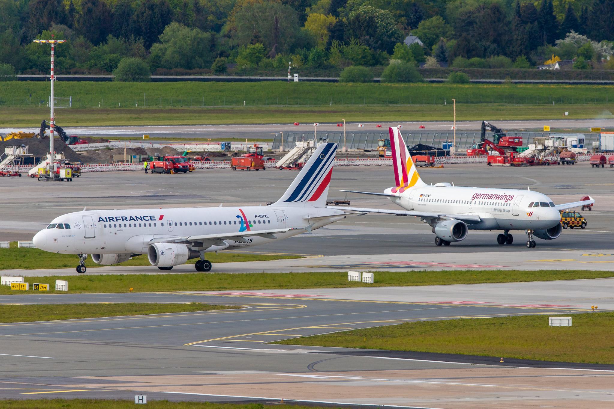 Hamburg Airport: Air France (AF / AFR) |  Airbus A319-111 A319 | F-GRXJ | MSN 2456
