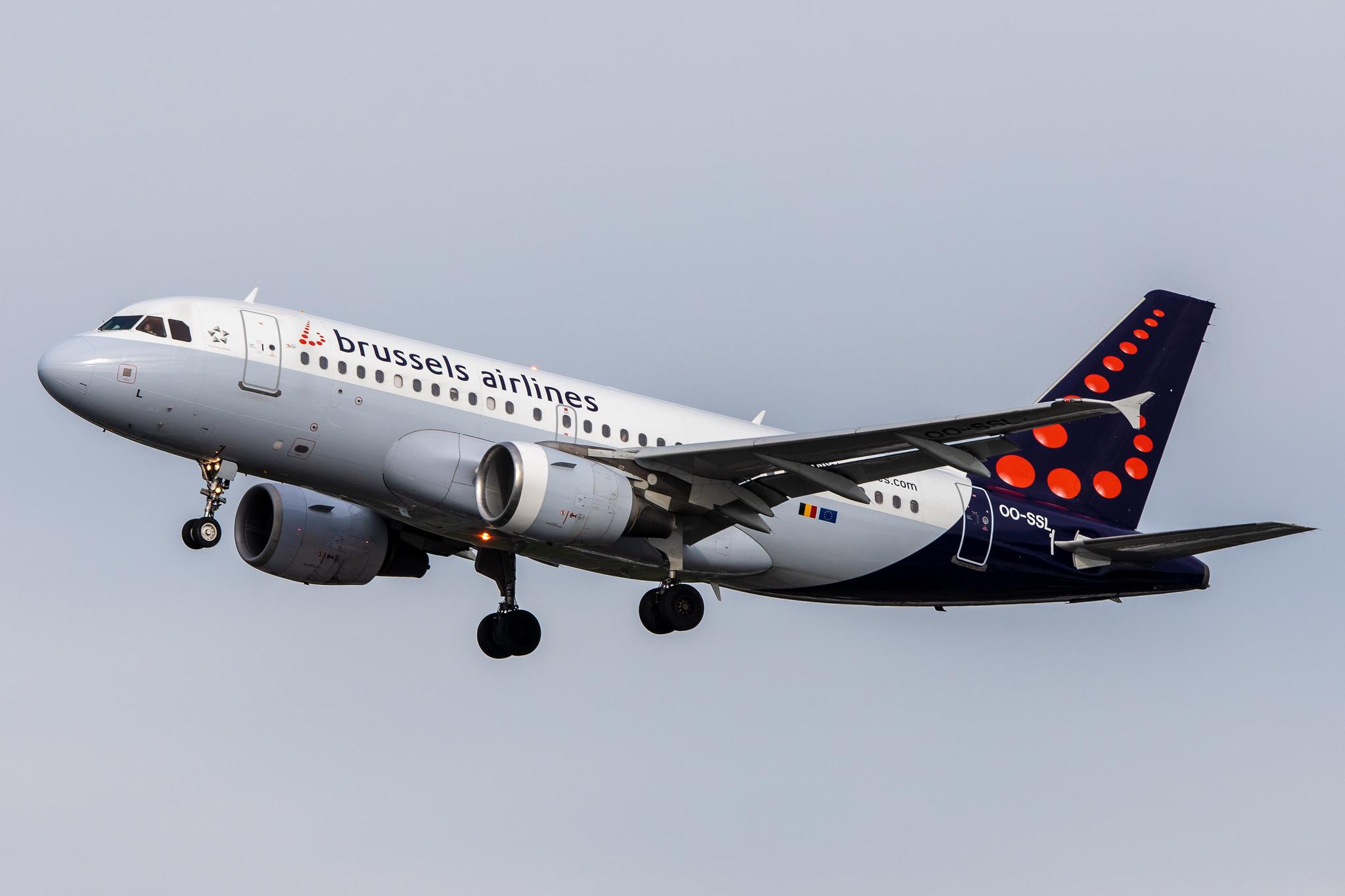 Hamburg Airport: Brussels Airlines (SN / BEL) |  Airbus A319-111 A319 | OO-SSL | MSN 1803