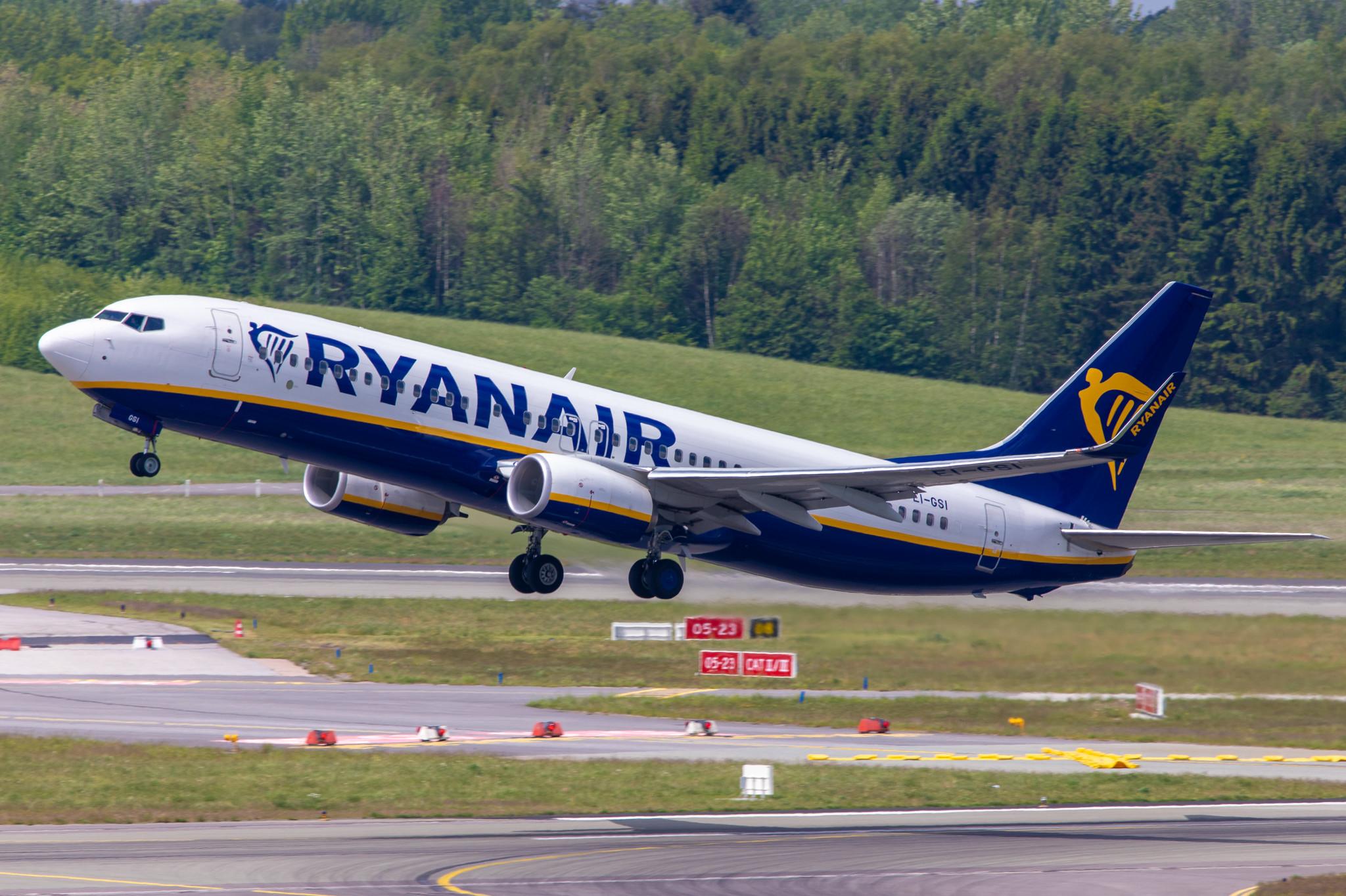 Hamburg Airport: Ryanair (FR / RYR) |  Boeing 737-8AS B738 | EI-GSI | MSN 44848