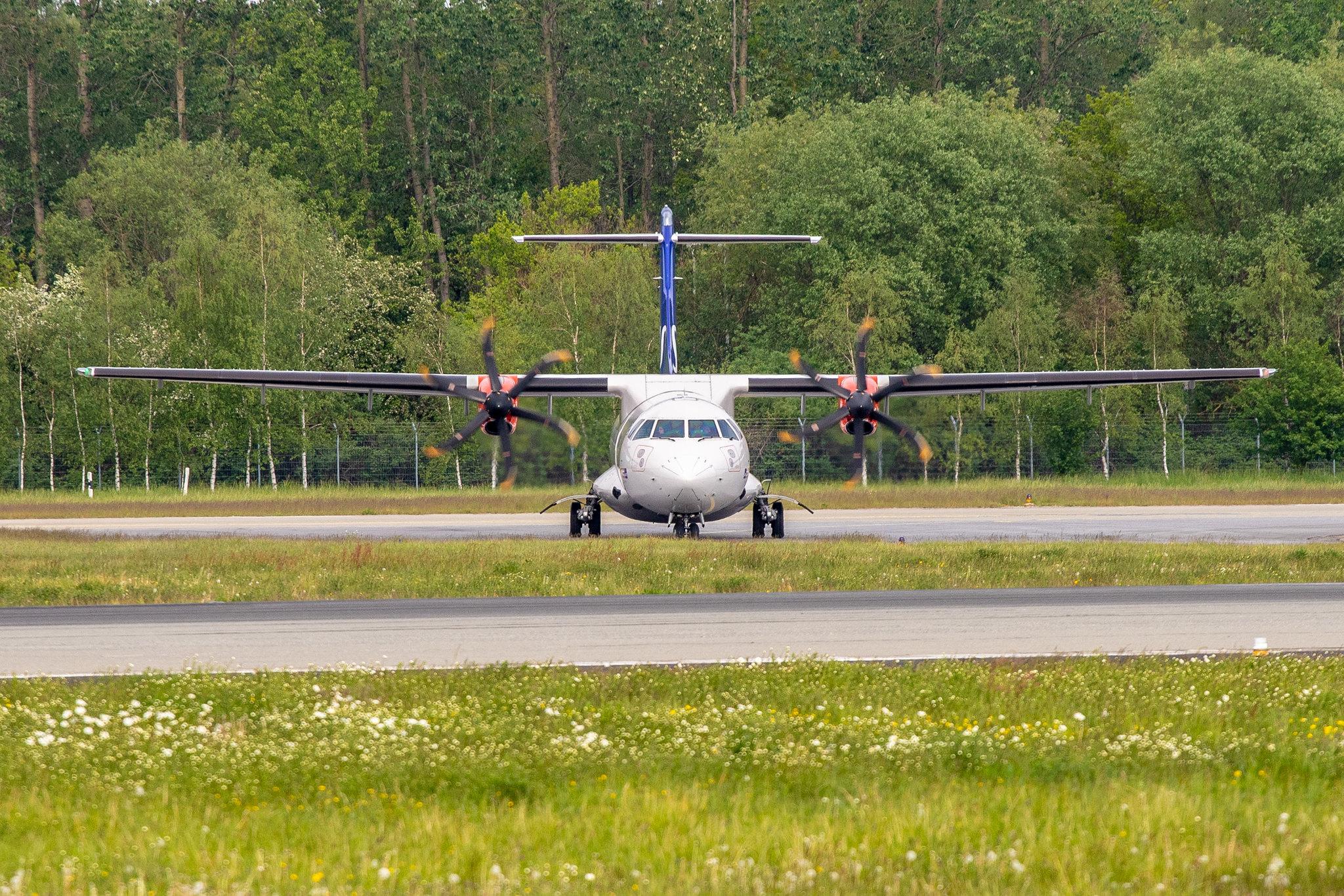 Hamburg Airport: SAS (SK / SAS) | Operator: Xfly |  ATR 72-600 AT76 | ES-ATC | MSN 1164