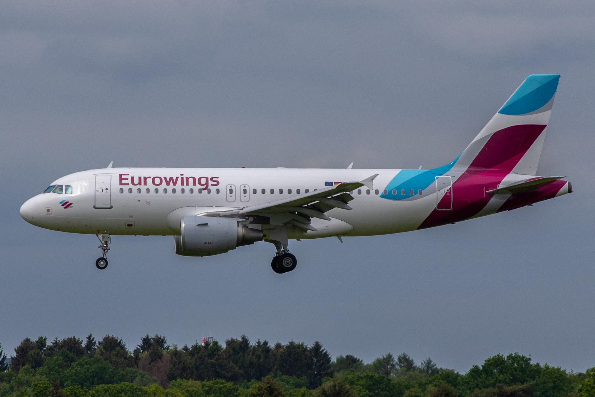 Hamburg Airport: Eurowings (EW / EWG) |  Airbus A319-112 A319 | D-ASTX | MSN 3202