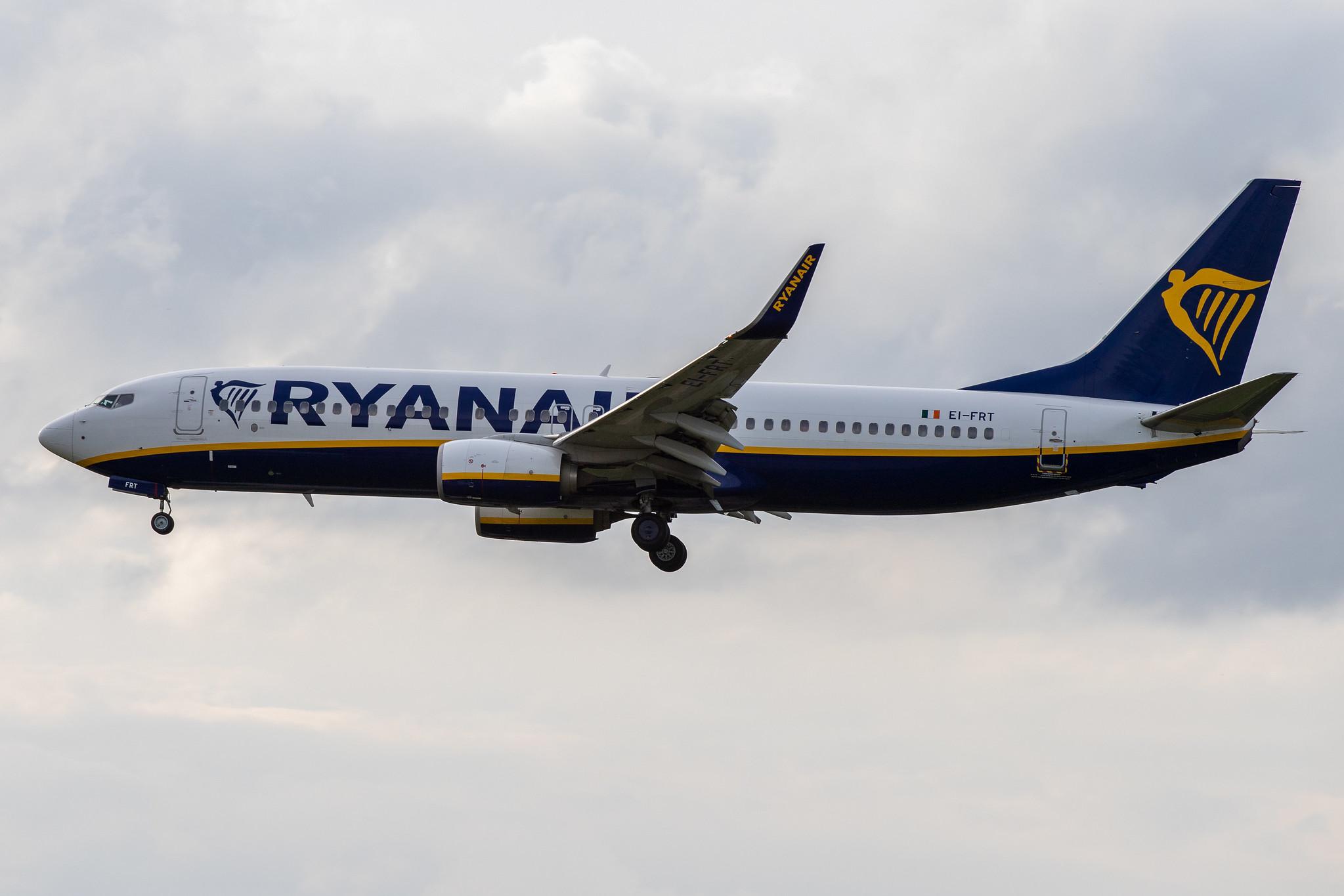 Hamburg Airport: Ryanair (FR / RYR) |  Boeing 737-8AS B738 | EI-FRT | MSN 44740