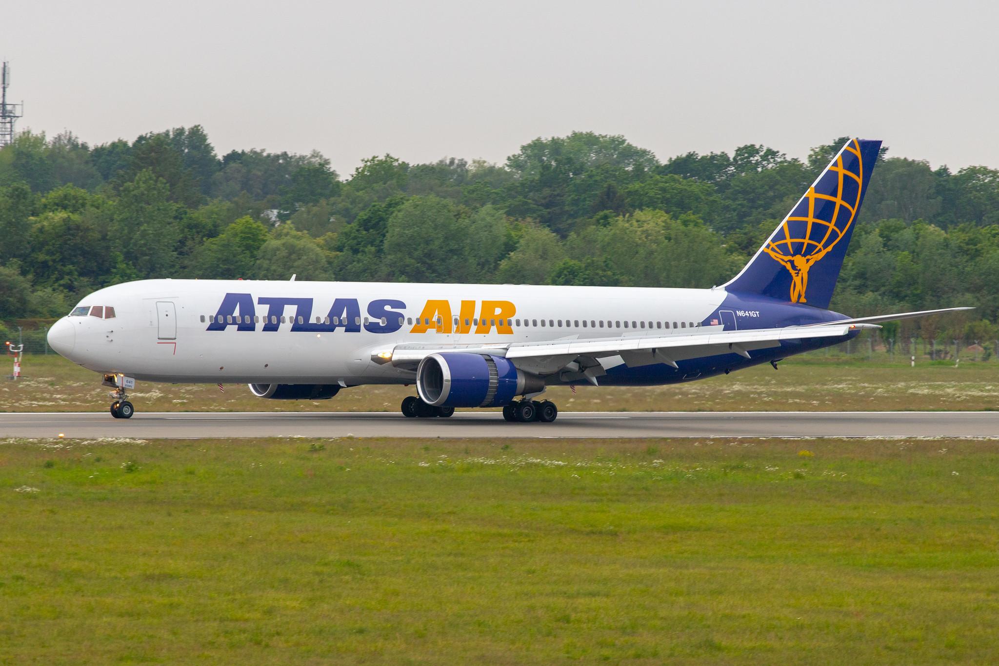 Hamburg Airport: Atlas Air (5Y / GTI) |  Boeing 767-38E(ER) B763 | N641GT | MSN 25132