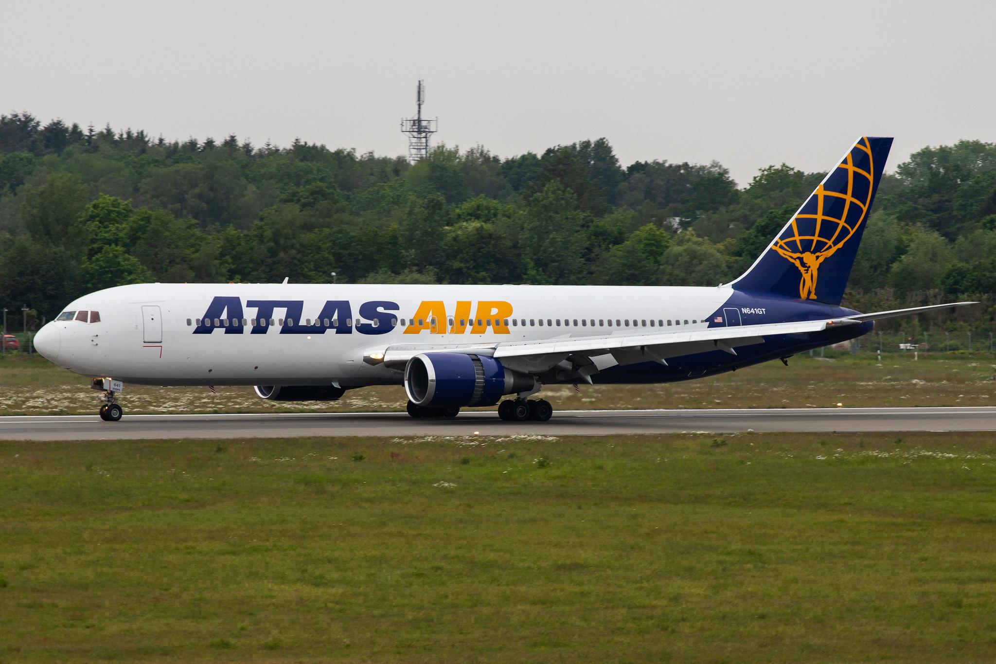 Hamburg Airport: Atlas Air (5Y / GTI) |  Boeing 767-38E(ER) B763 | N641GT | MSN 25132