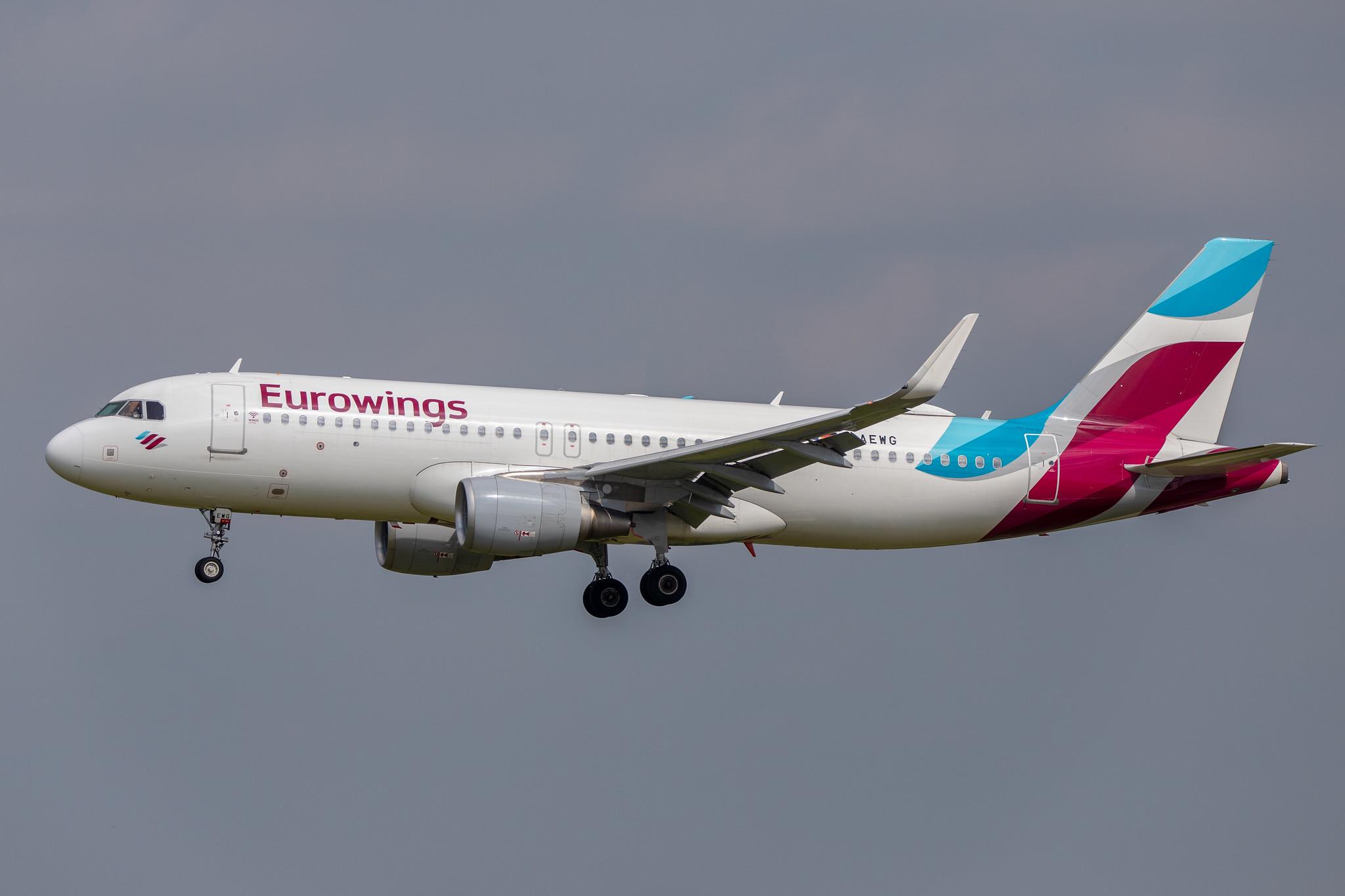 Hamburg Airport: Eurowings (EW / EWG) |  Livery: Visit Sweden/Göteborg Livery |  Airbus A320-214 A320 | D-AEWG | MSN 7121