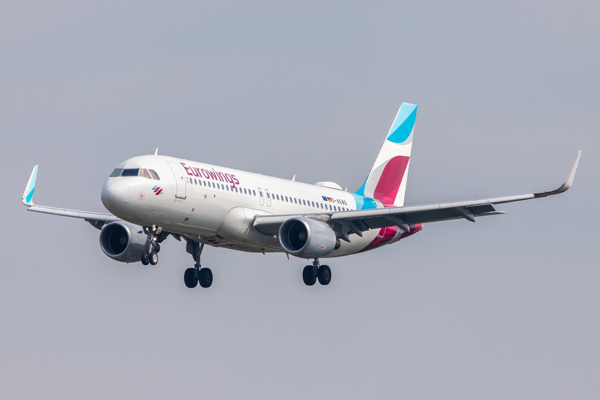 Hamburg Airport: Eurowings (EW / EWG) |  Airbus A320-214 A320 | D-AEWQ | MSN 7398