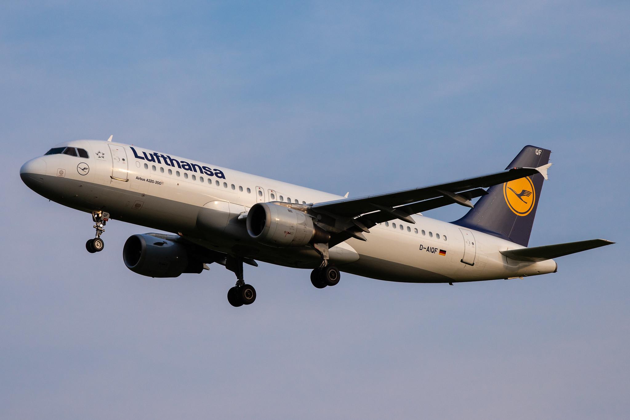Hamburg Airport: Lufthansa (LH / DLH) |  Airbus A320-211 A320 | D-AIQF | MSN 0216