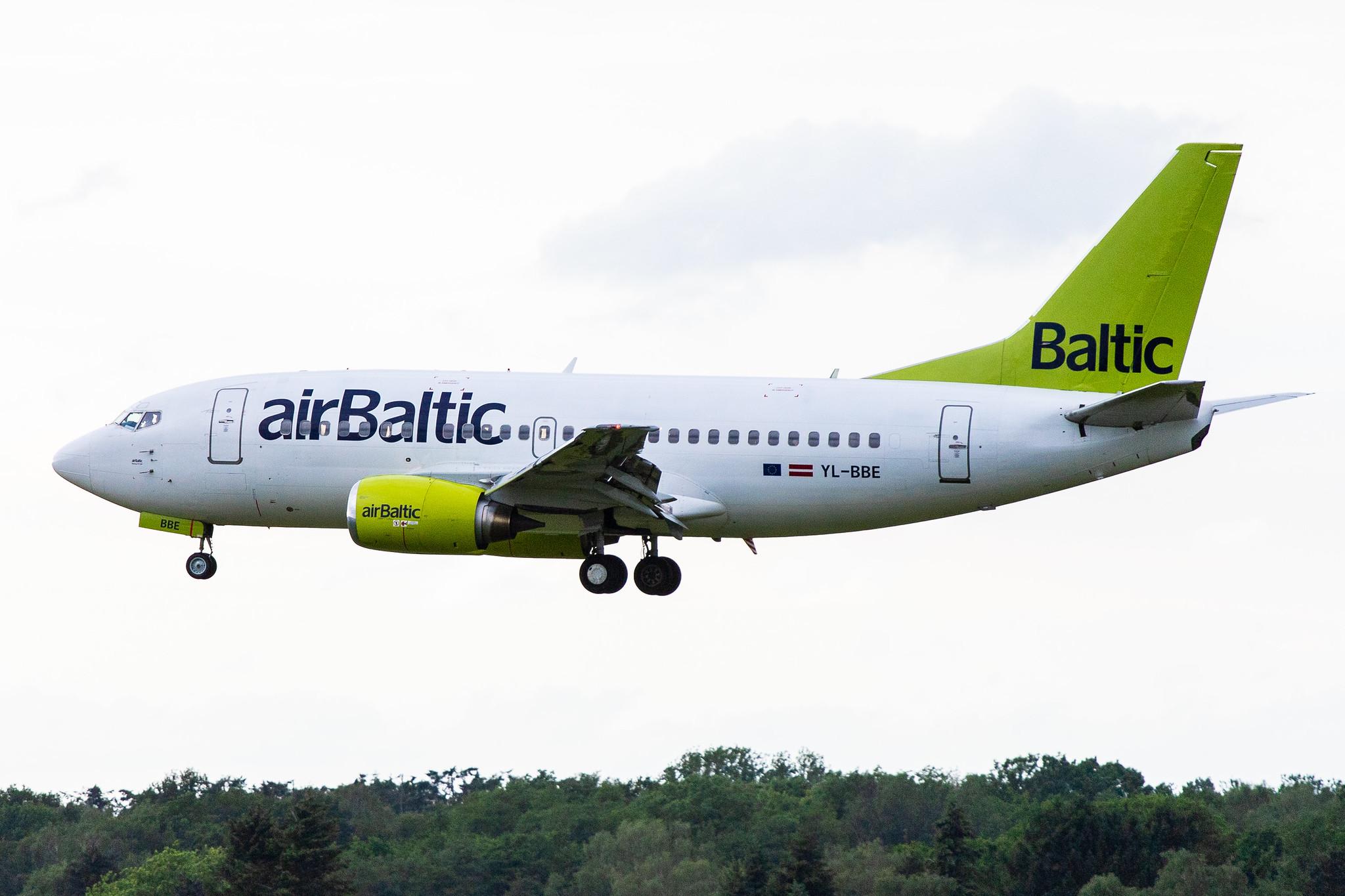 Hamburg Airport: Air Baltic (BT / BTI) |  Boeing 737-53S B735 | YL-BBE | MSN 29073
