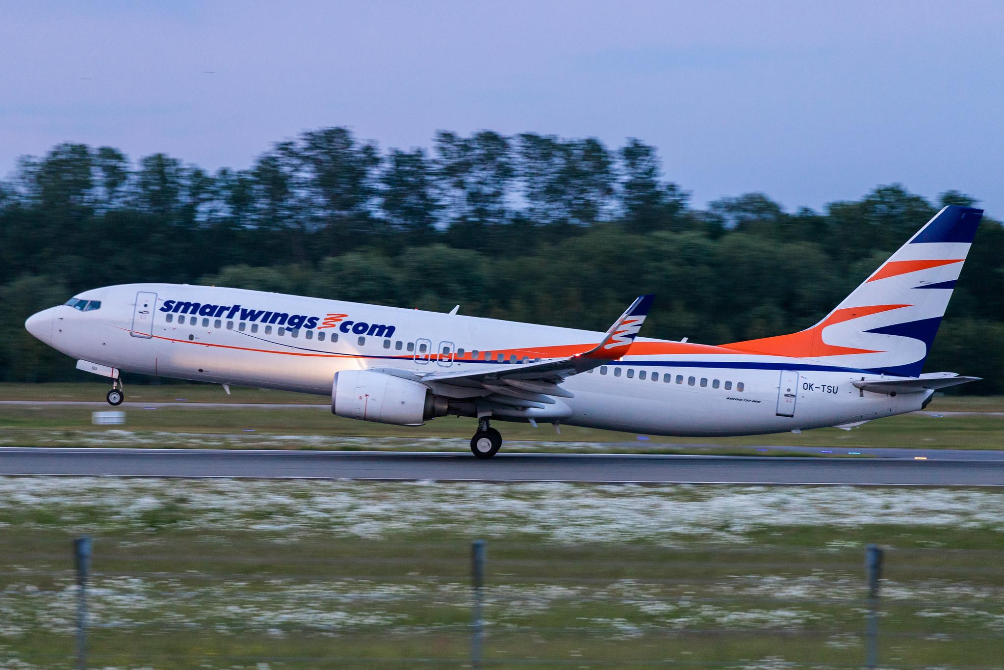Hamburg Airport: Smartwings (QS / TVS) |  Boeing 737-8FZ B738 | OK-TSU | MSN 31717