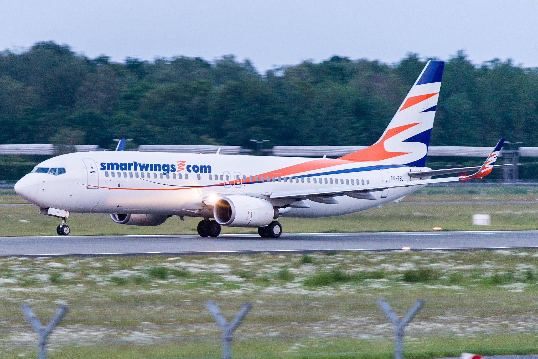 Hamburg Airport: Smartwings (QS / TVS) |  Boeing 737-8FZ B738 | OK-TSU | MSN 31717