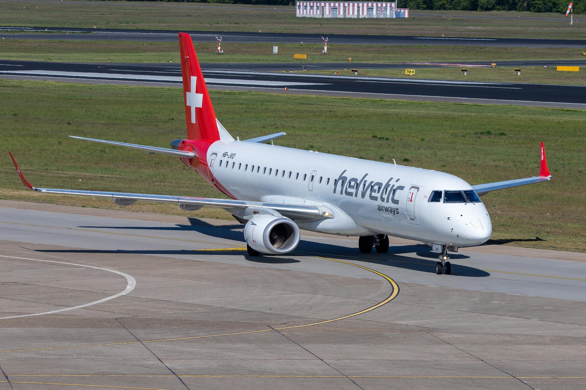 Flughafen Berlin Tegel (TXL): Helvetic Airways Embraer ERJ-190LR E190 HB-JVO MSN 19000294