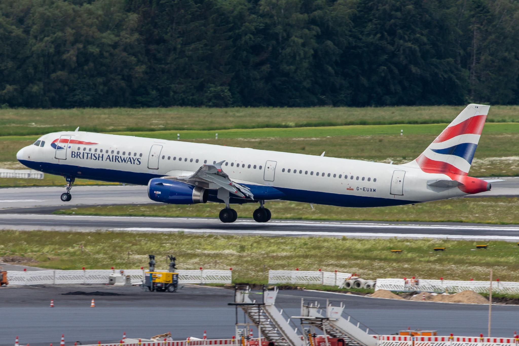 Hamburg Airport: British Airways (BA / BAW) |  Airbus A321-231 A321 | G-EUXM | MSN 3290